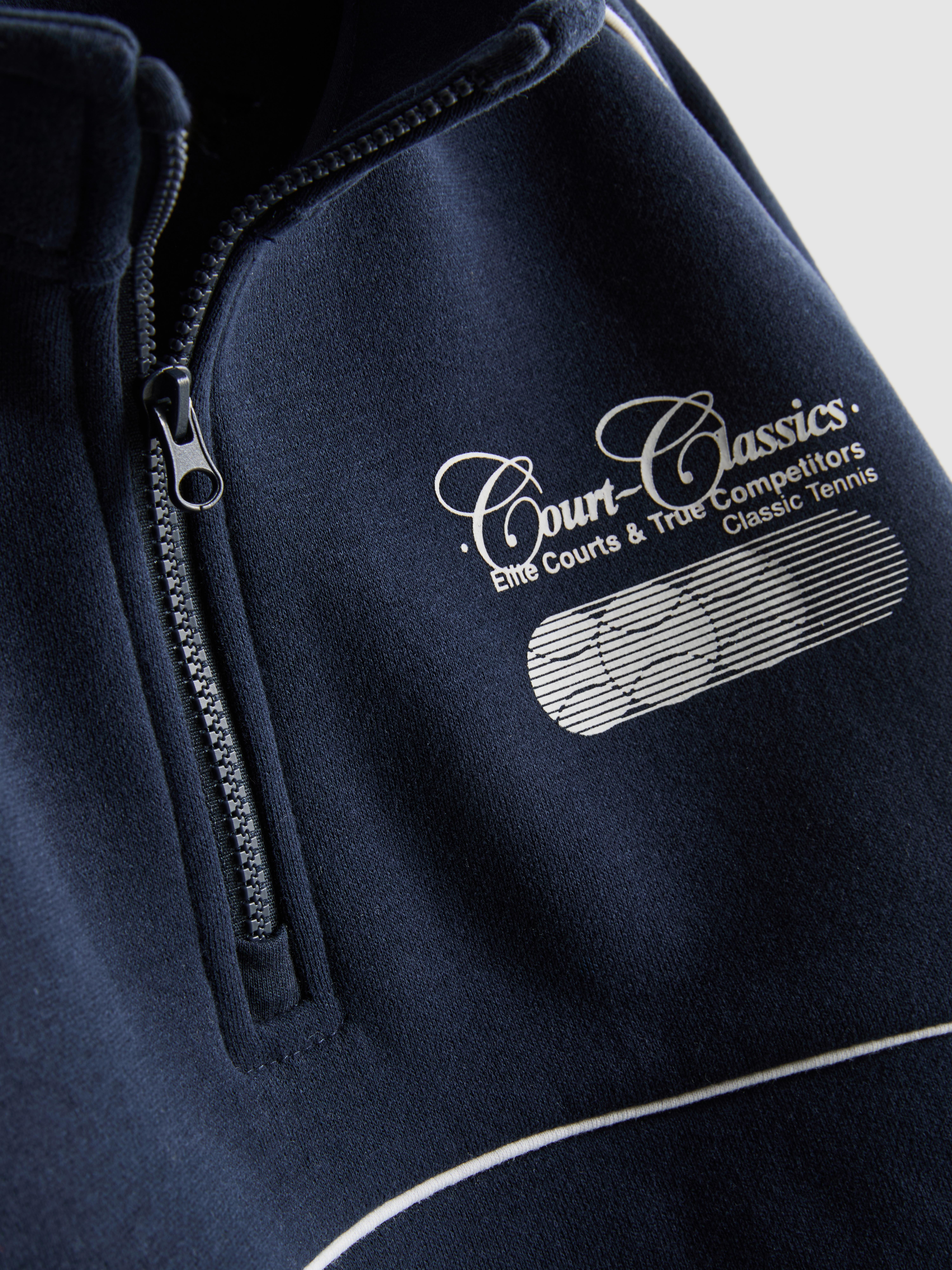 Boys Navy 1.5-8yrs | Funnel Neck Sweatshirt and Joggers Set