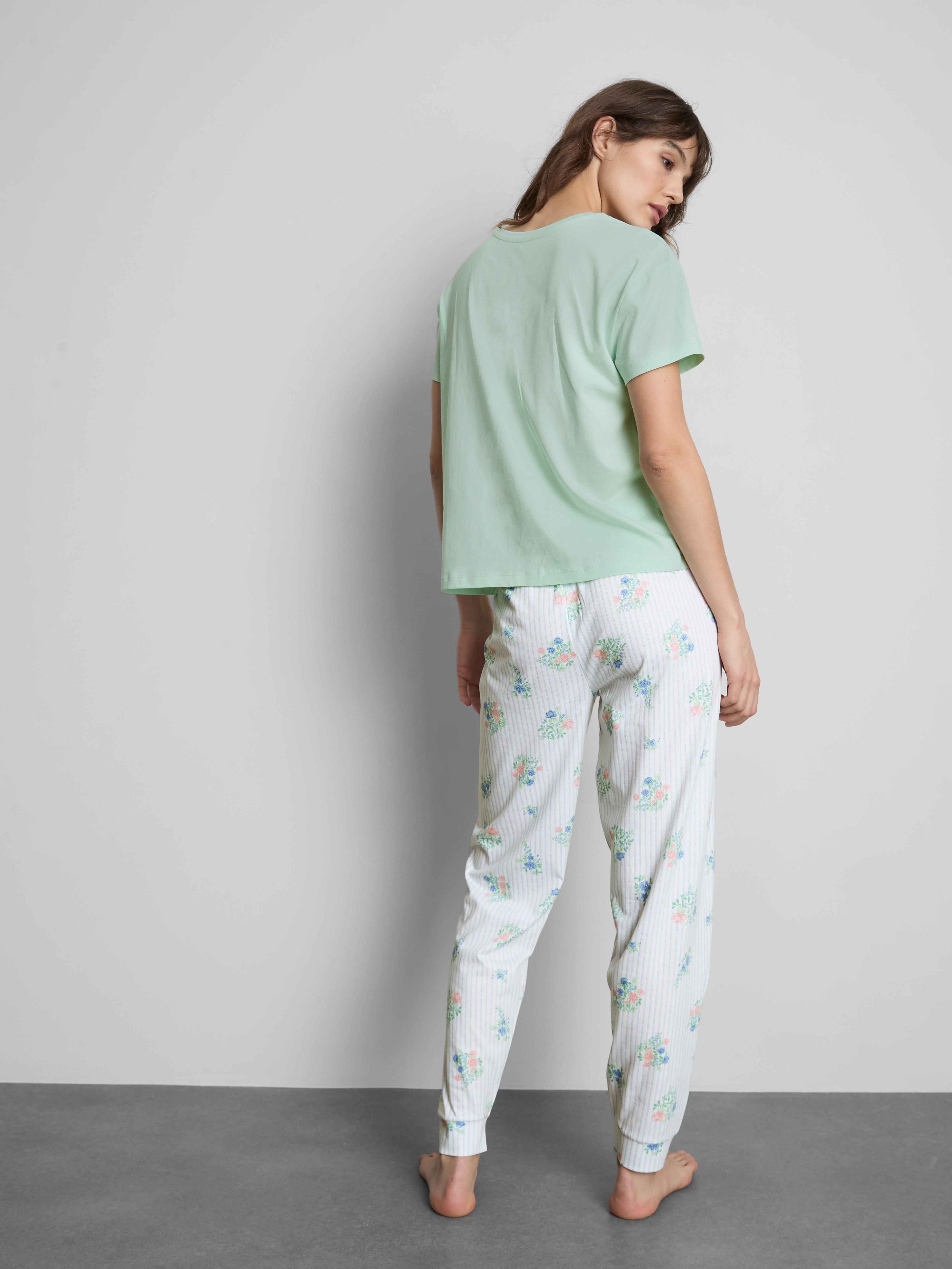 Baumwoll-Schlafanzug mit Print