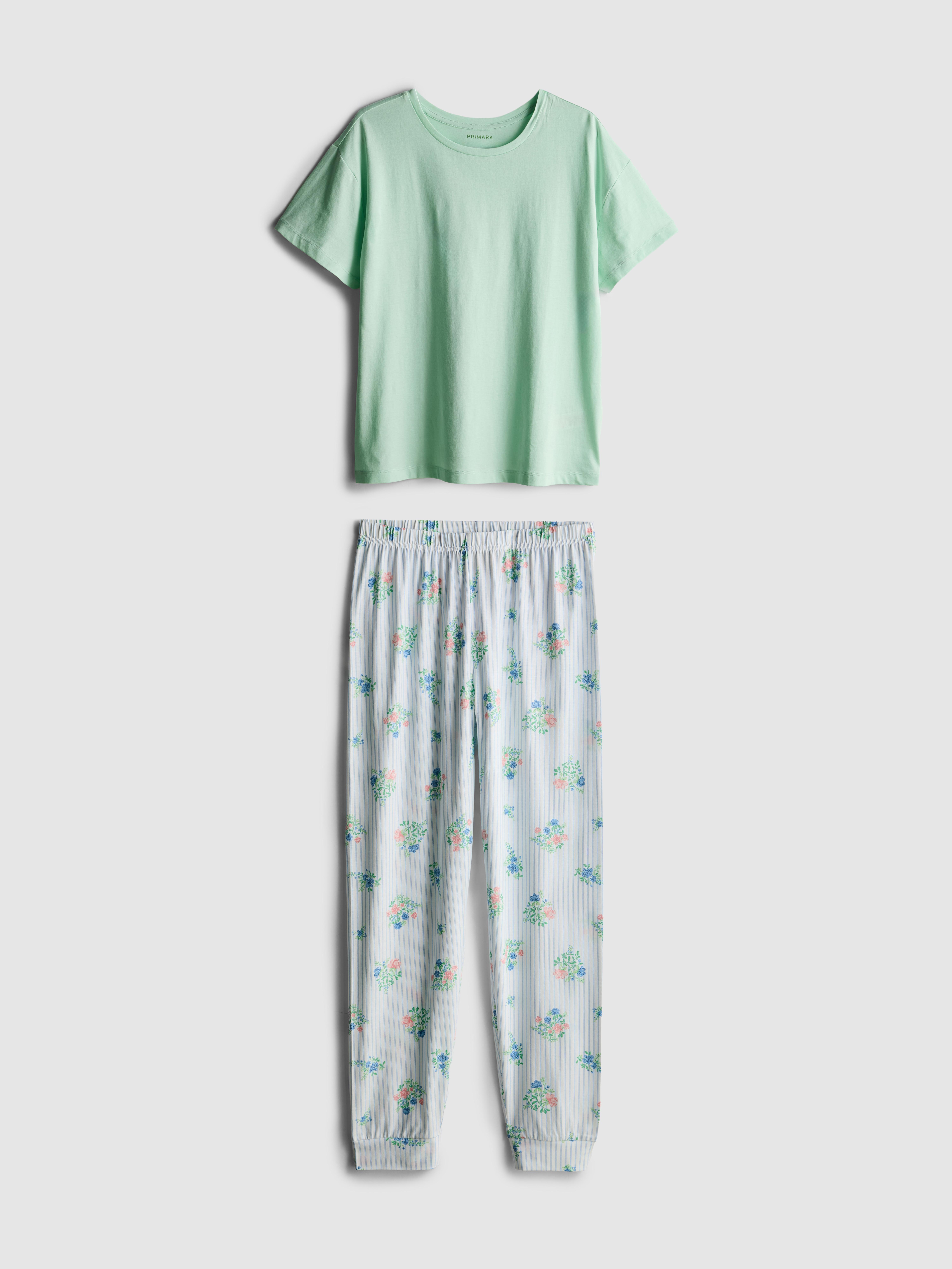 Baumwoll-Schlafanzug mit Print