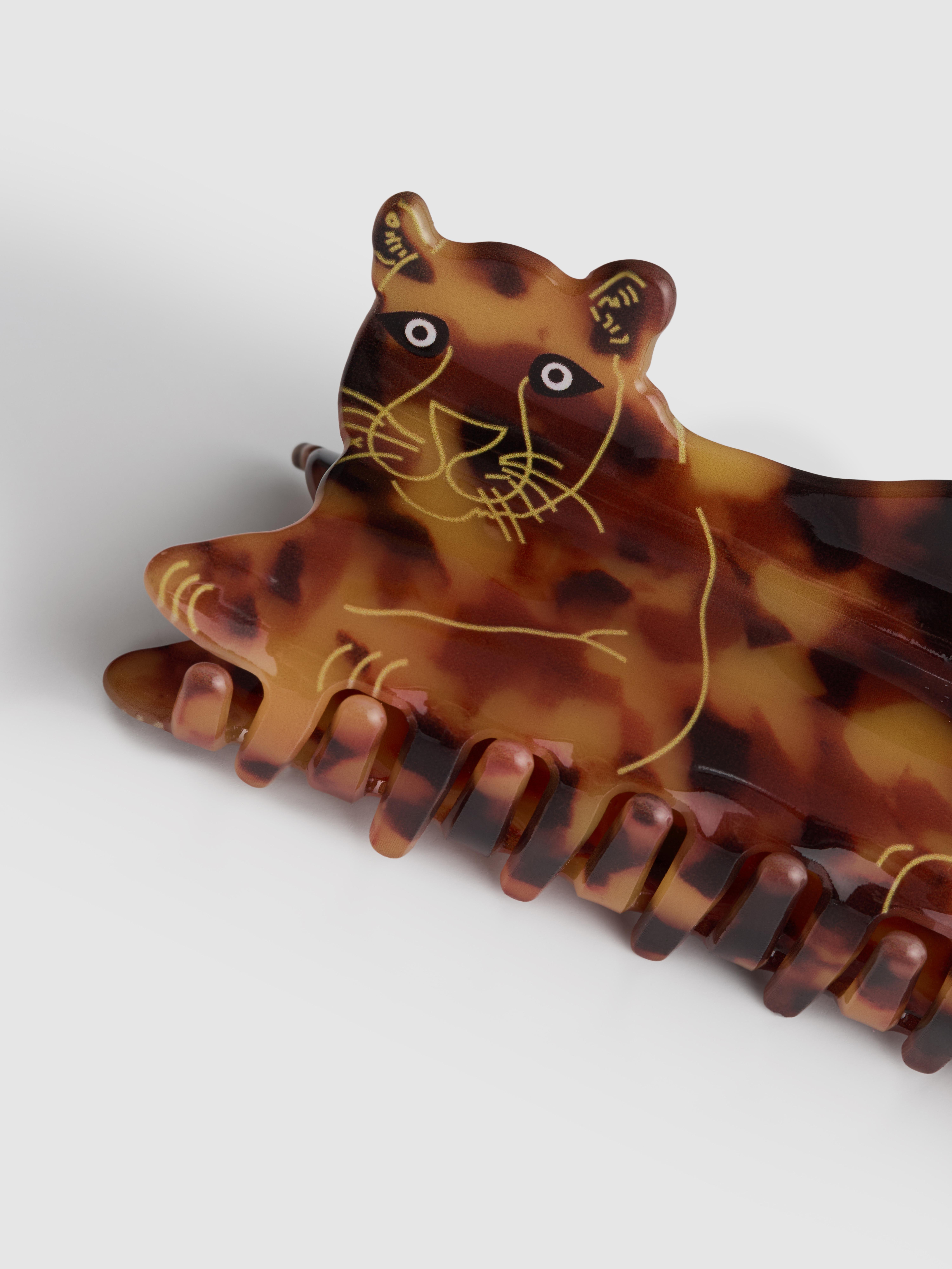 Pinza para el pelo en forma de jaguar