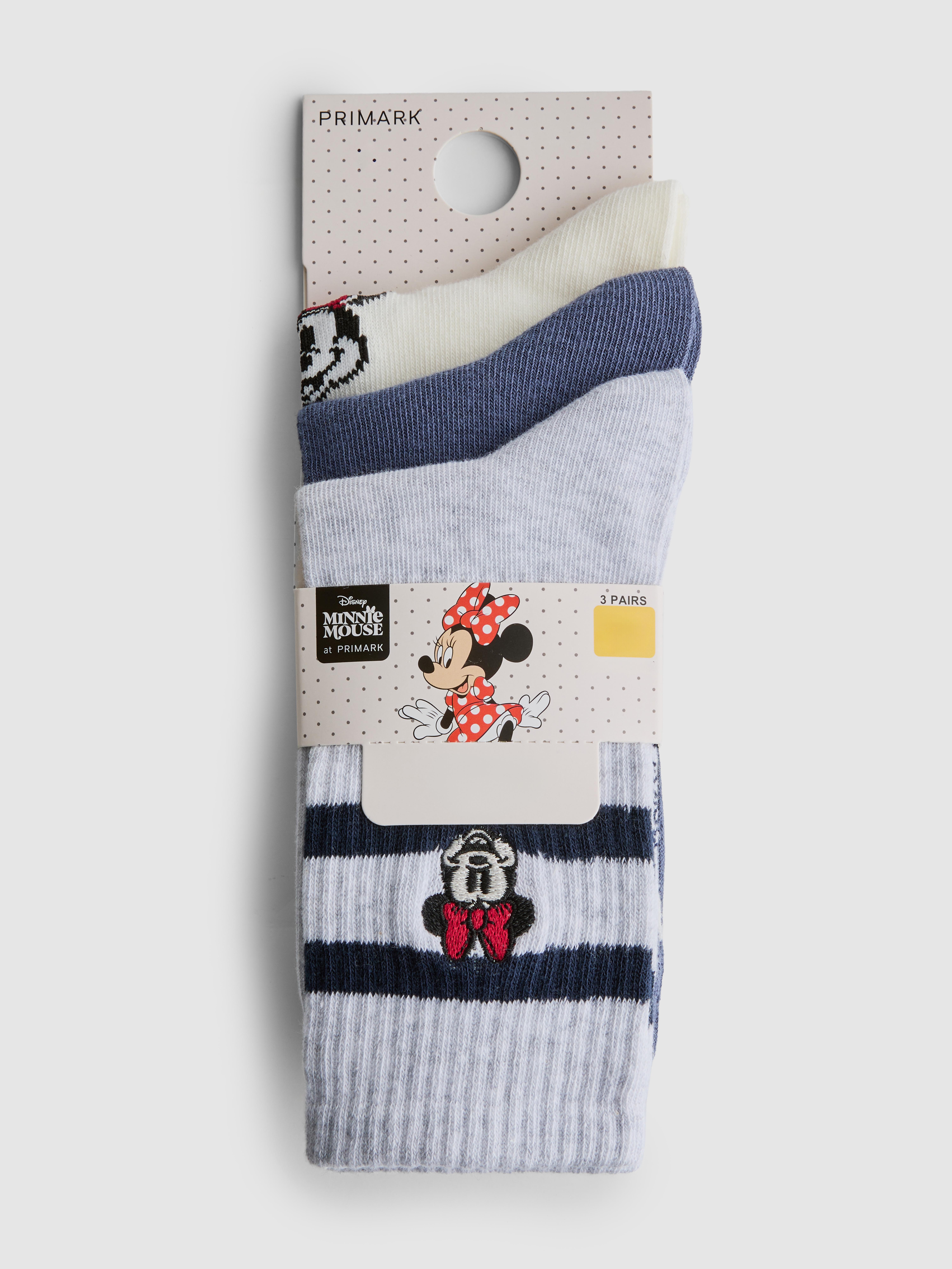 Women's Navy Disney’s Minnie Mouse Cotton Blend Crew Socks