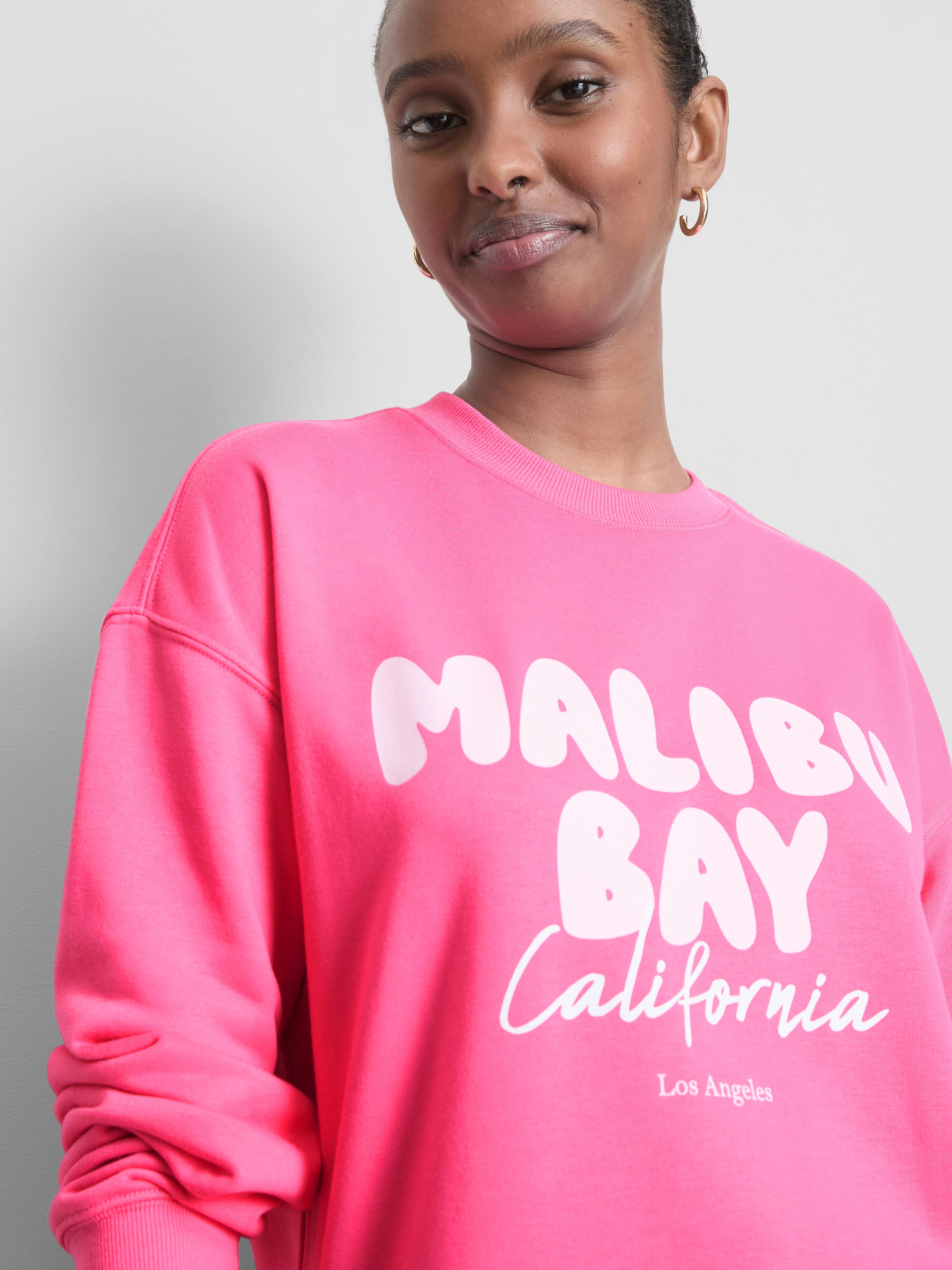 Lässiges Sweatshirt aus Baumwollmischung mit Print
