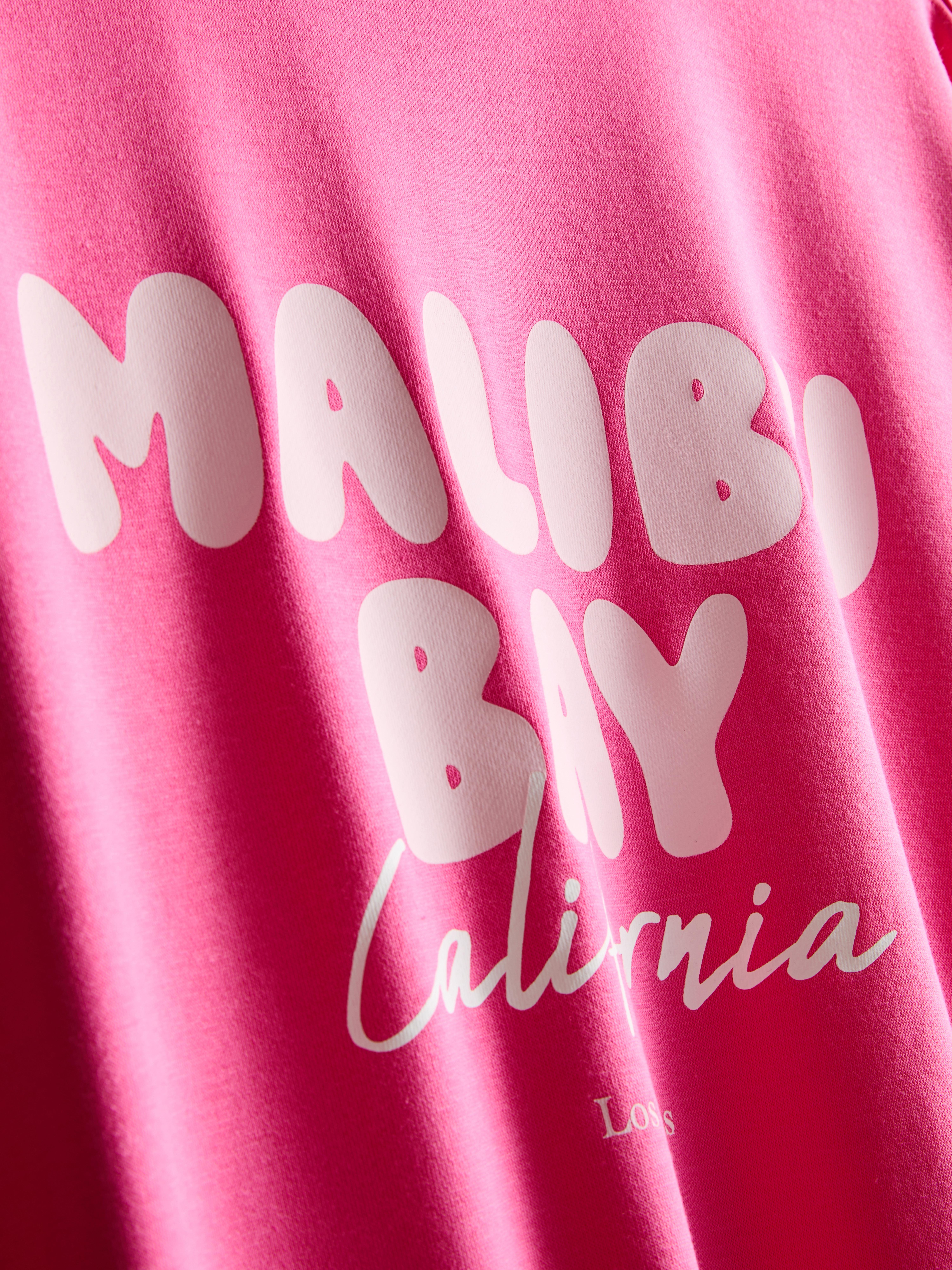 Lässiges Sweatshirt aus Baumwollmischung mit Print