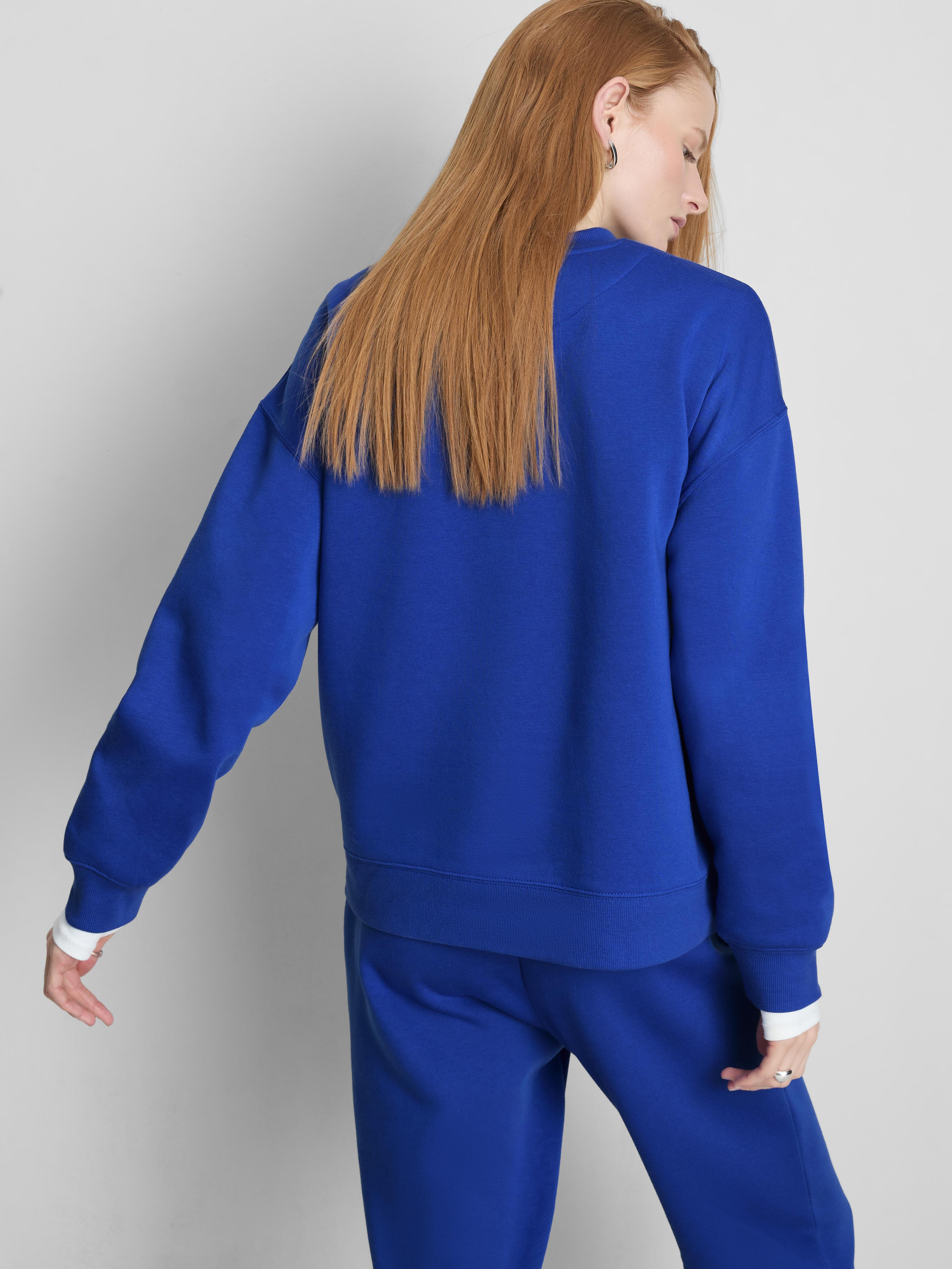 Volná mikina ze směsi bavlny s potiskem