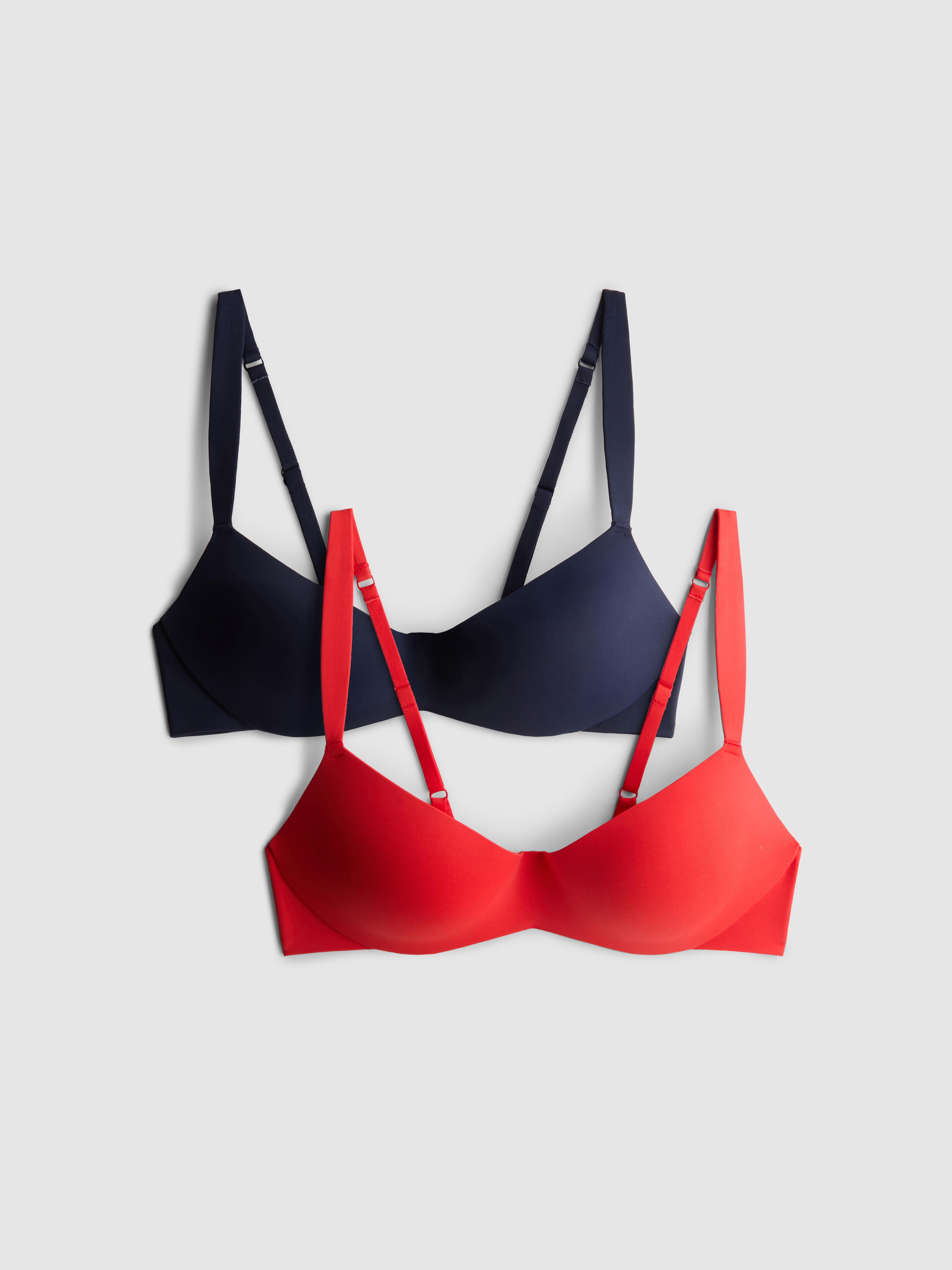 2pk A-D Wireless Scoop Bras
