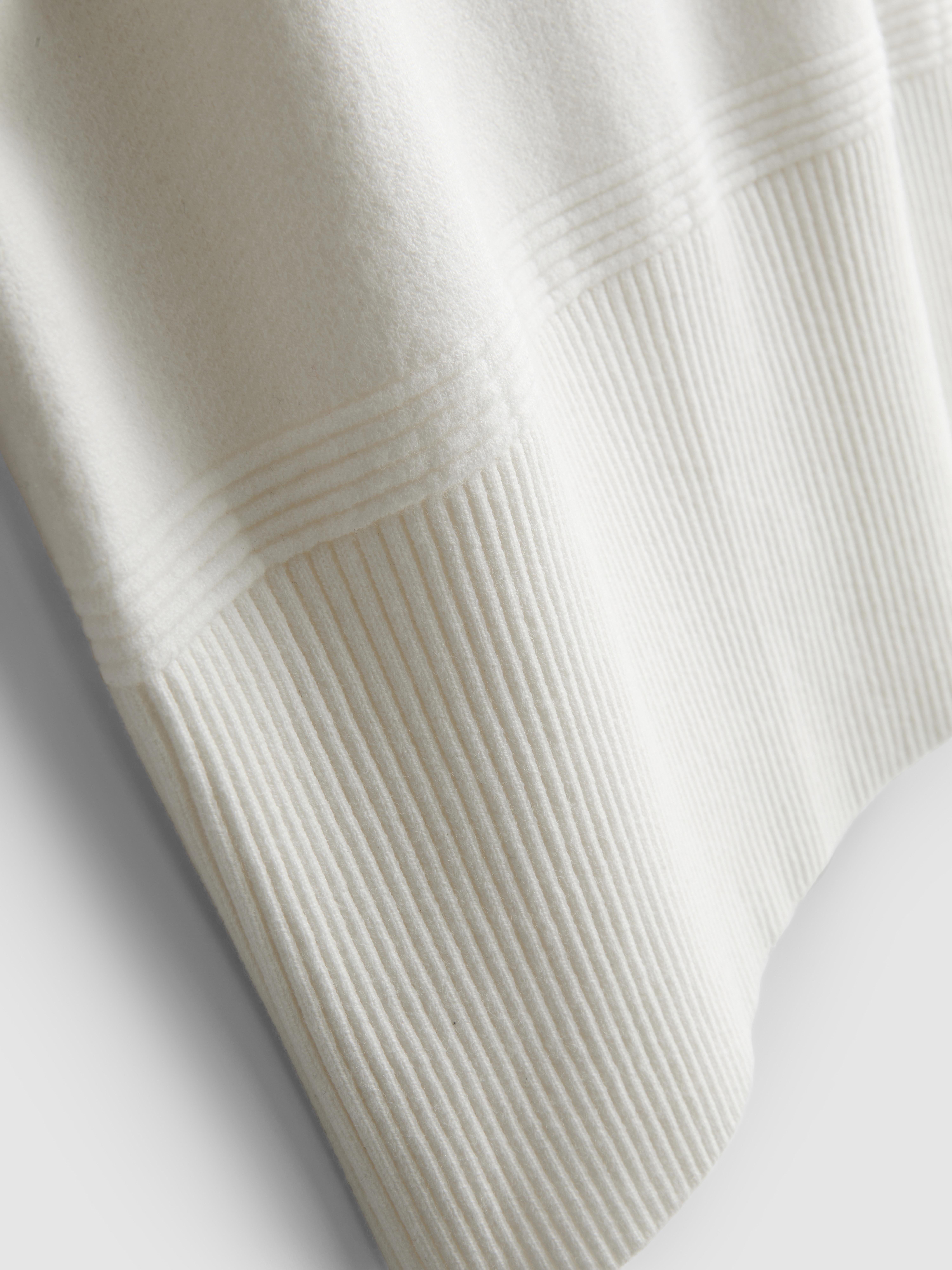 Women's White Lace-Trim Knitted Vest