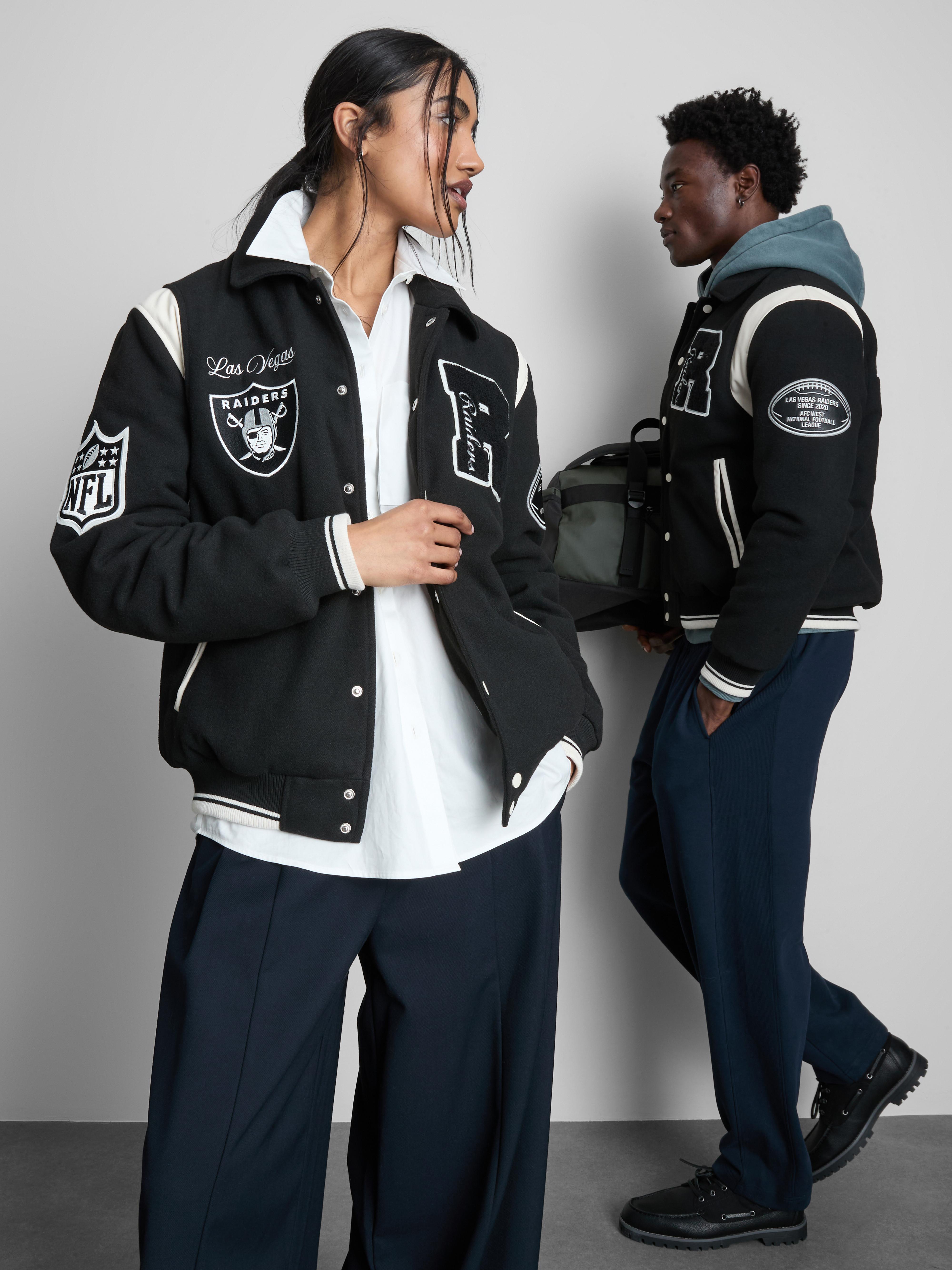 Men's Black NFL Las Vegas Raiders Varsity Jacket