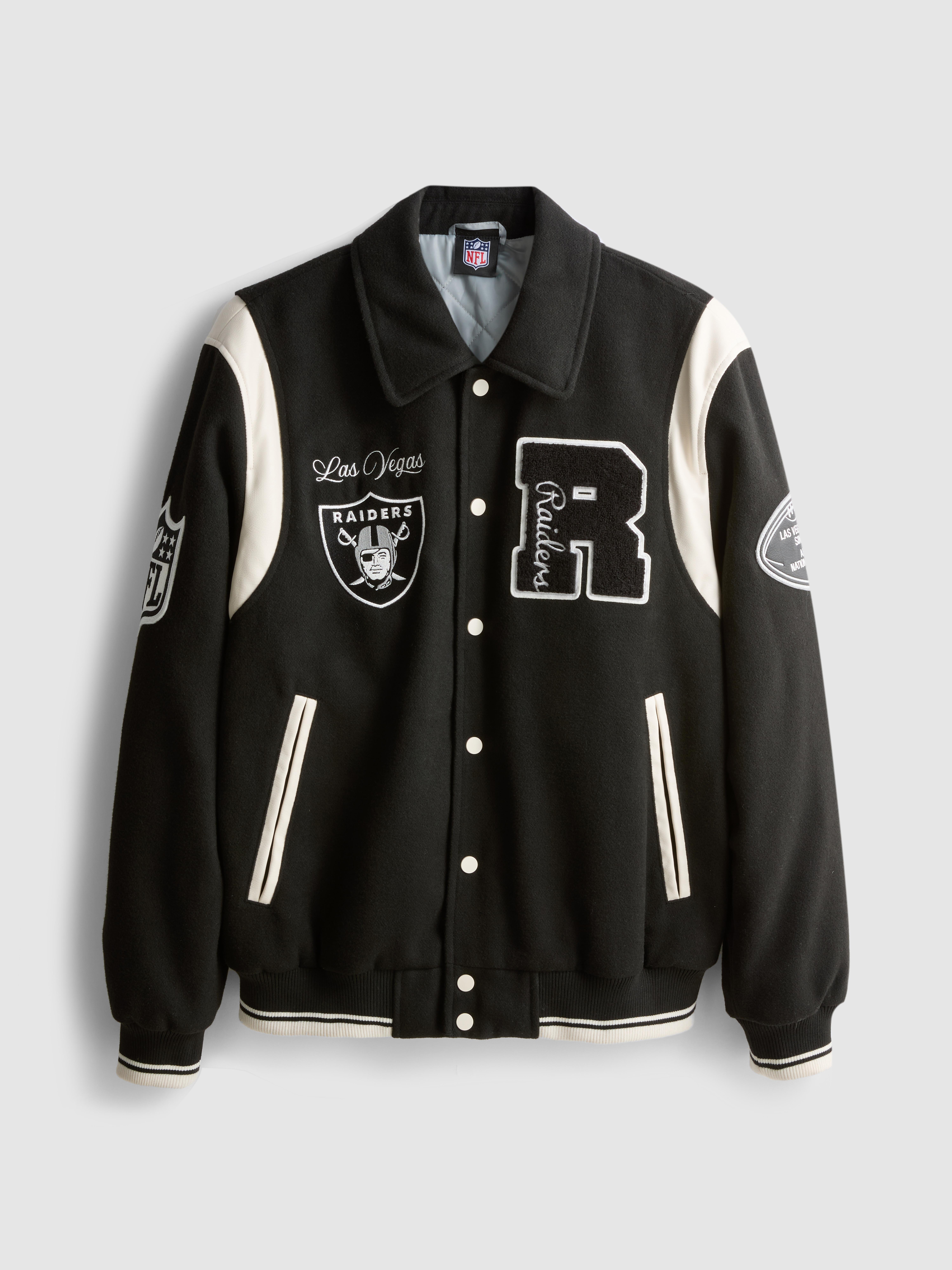 Men's Black NFL Las Vegas Raiders Varsity Jacket