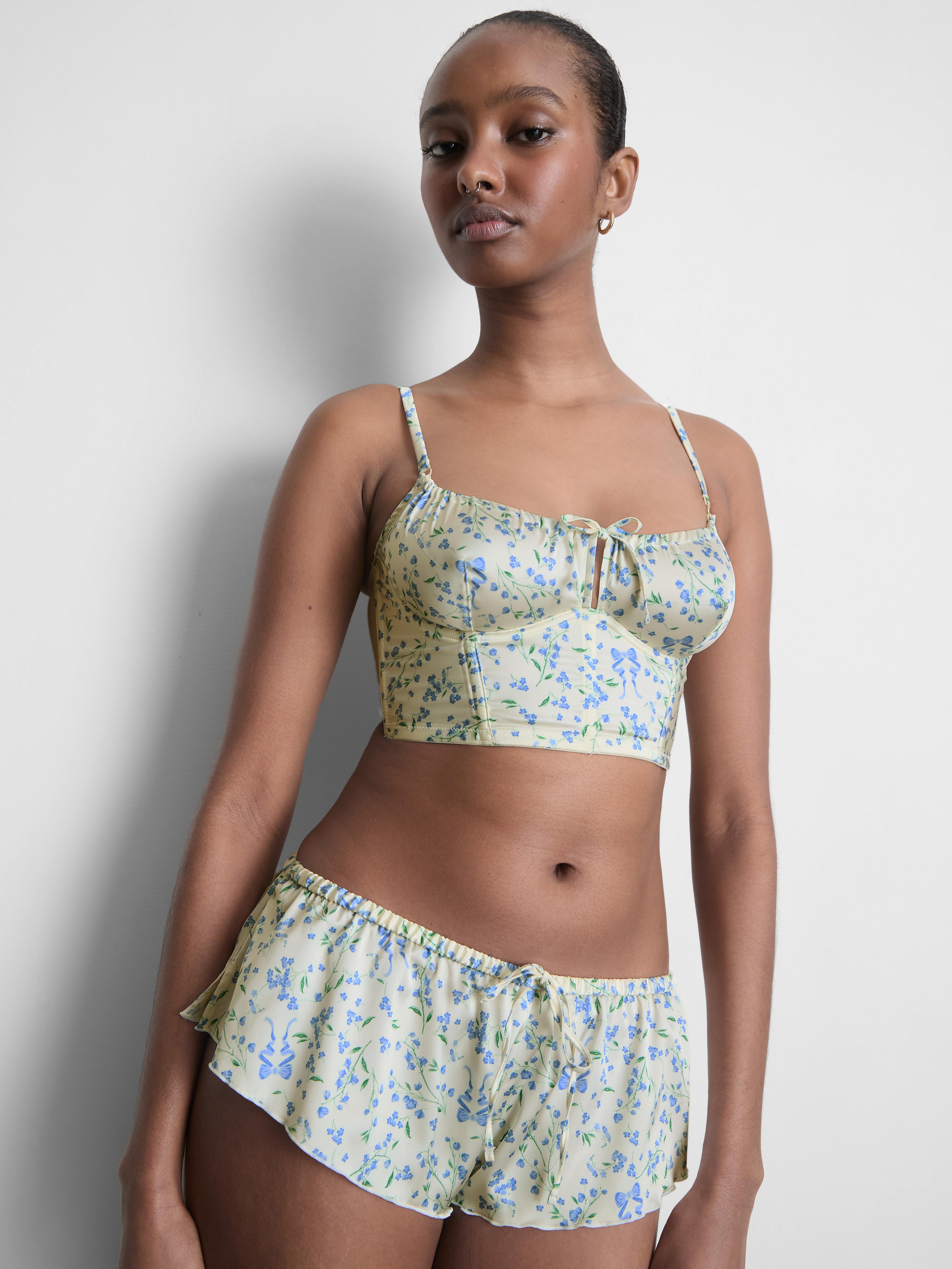 Bridgerton Floral Non Padded Longline Bra