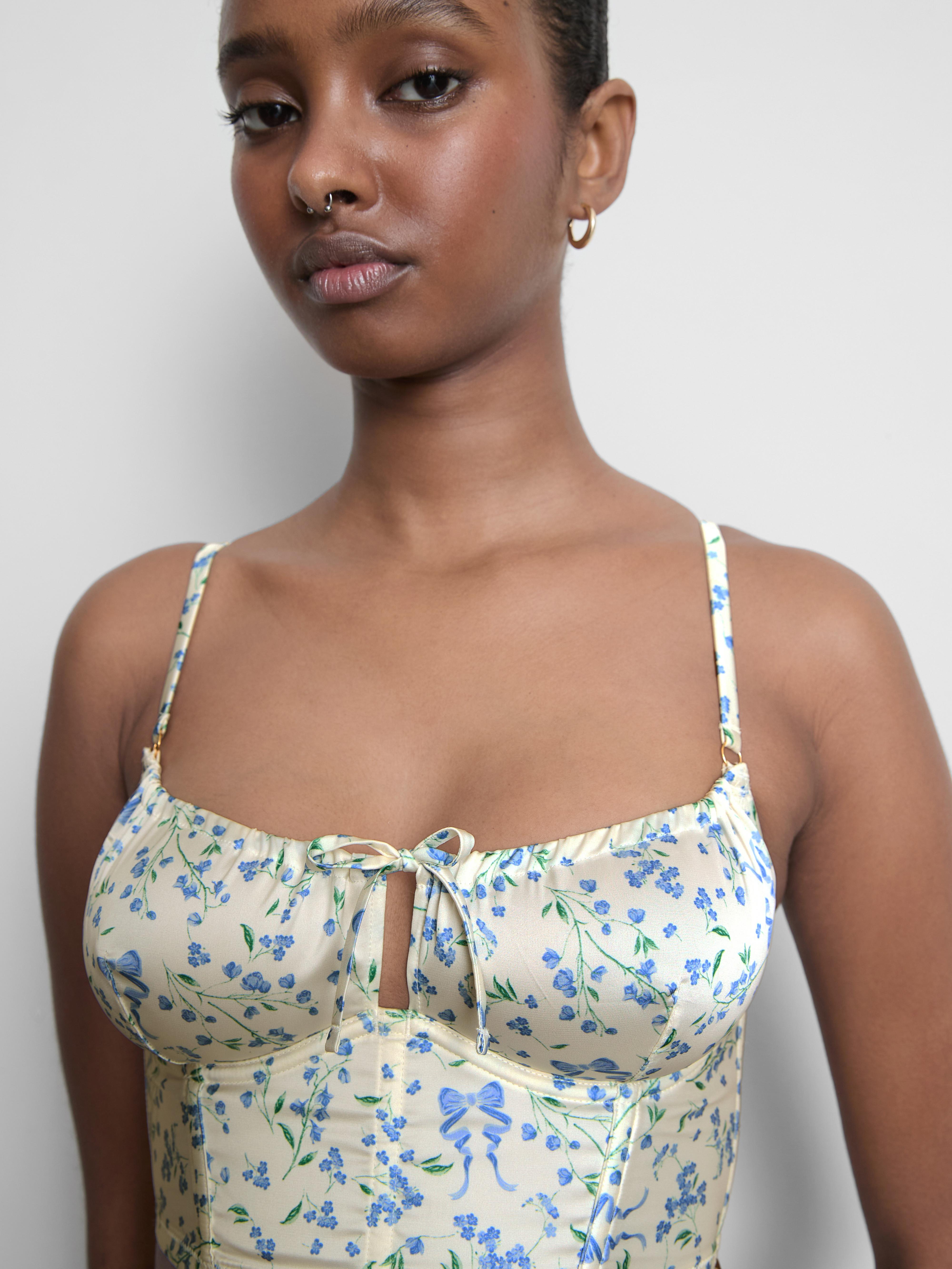 Bridgerton Floral Non Padded Longline Bra