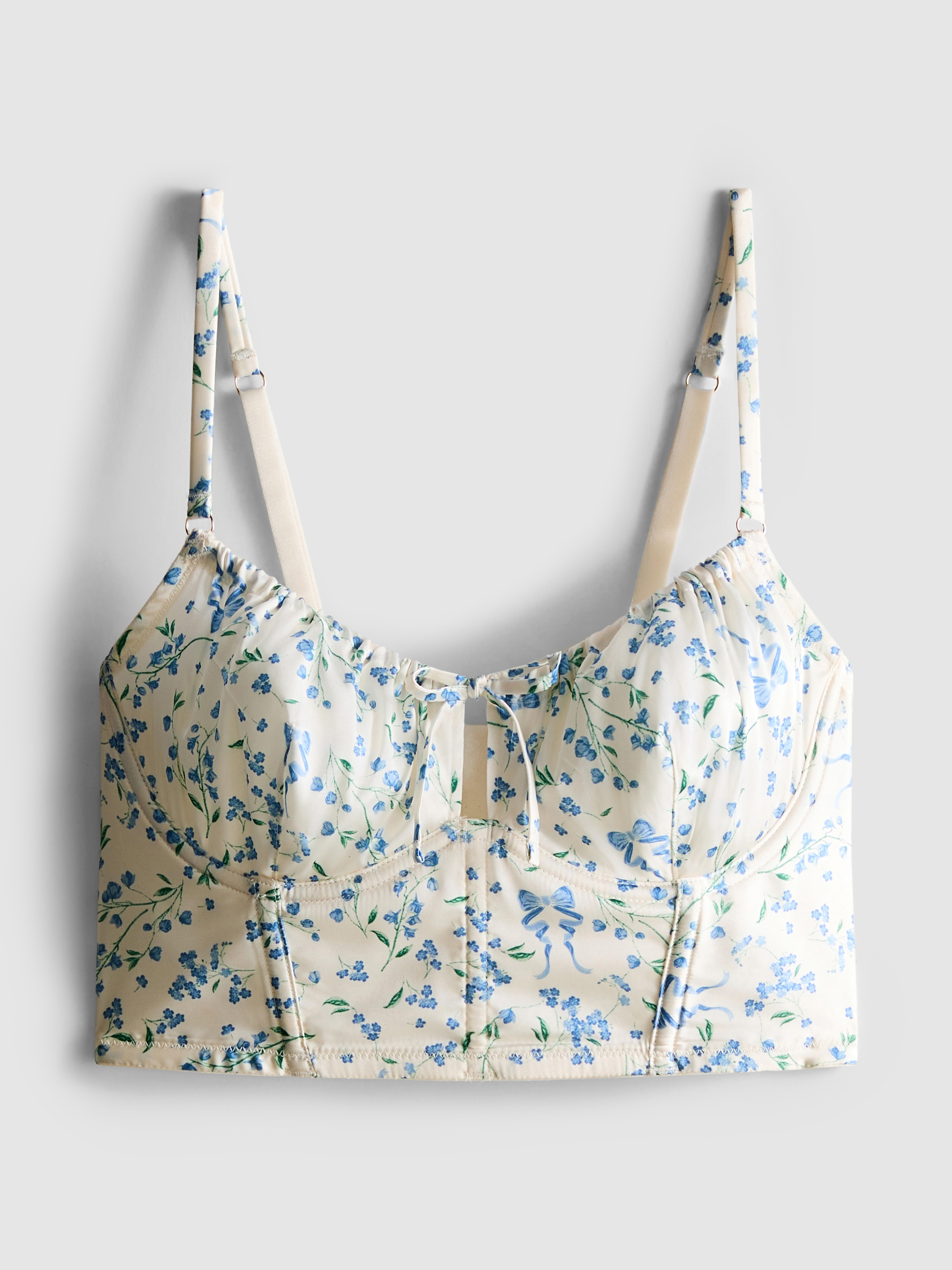 Bridgerton Floral Non Padded Longline Bra