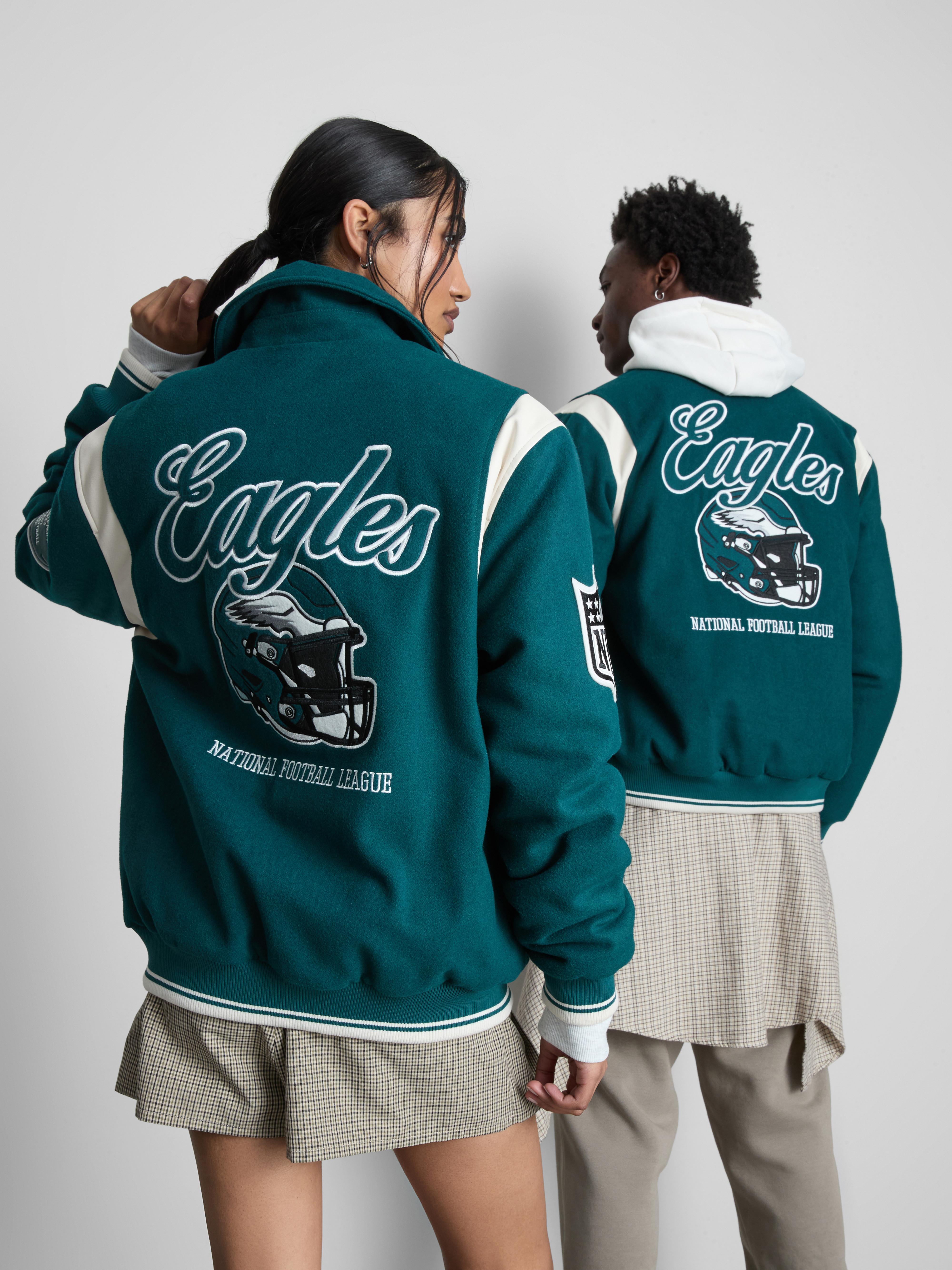 Men's Teal NFL Philadelphia Eagles Varsity Jacket