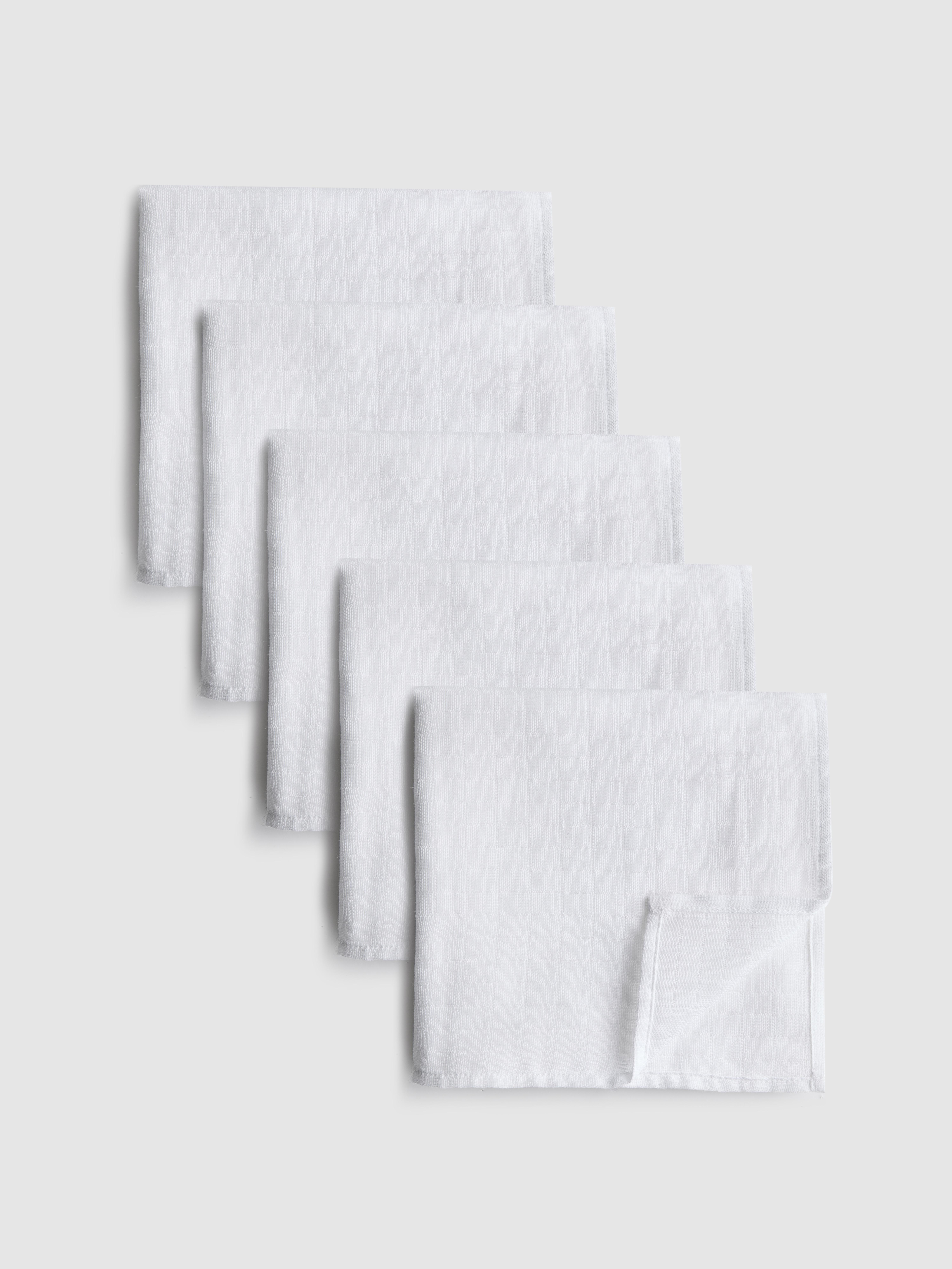 5pk Cotton Muslin Cloths