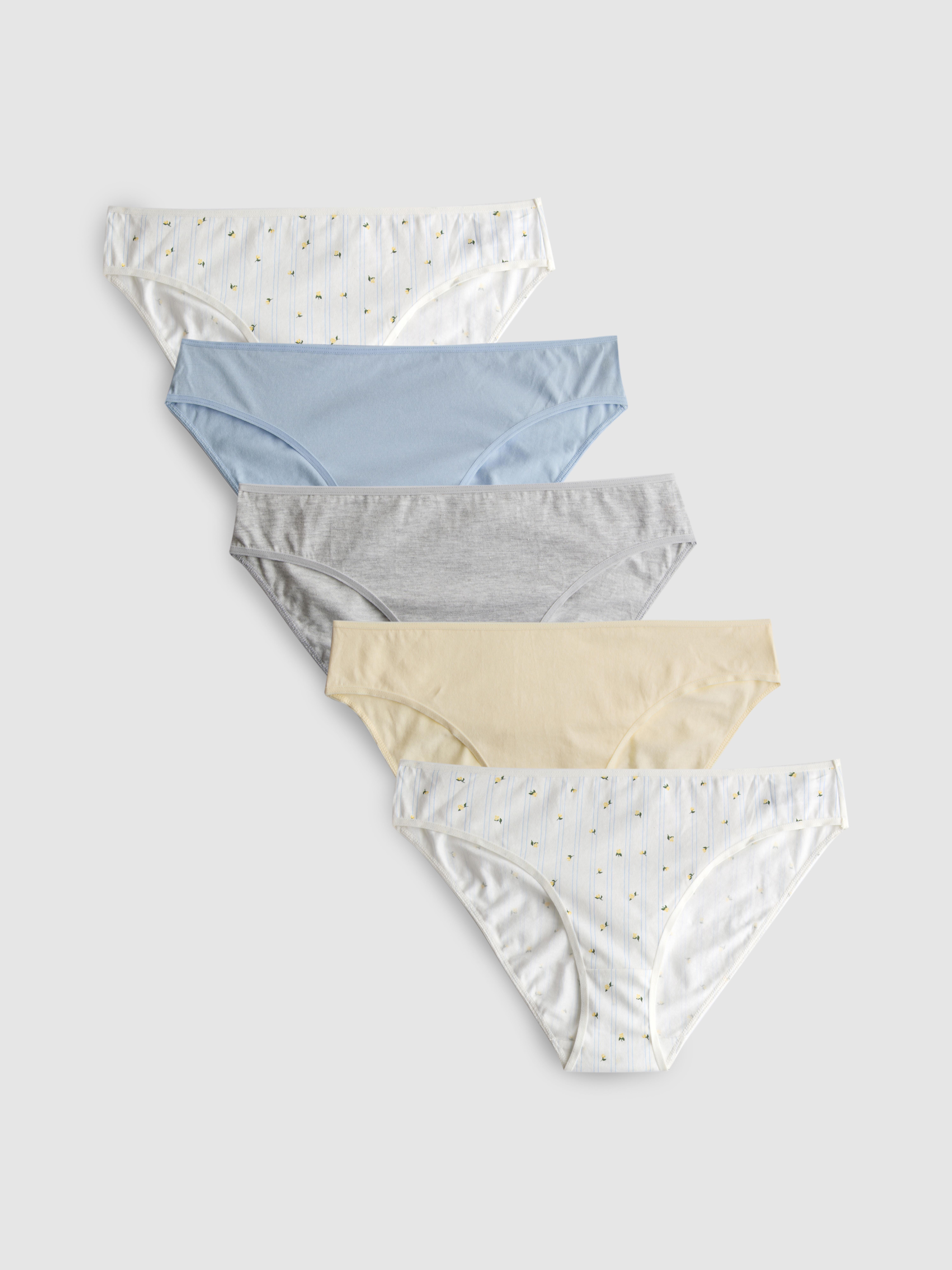 5pk Cotton Rich Printed Mini Briefs