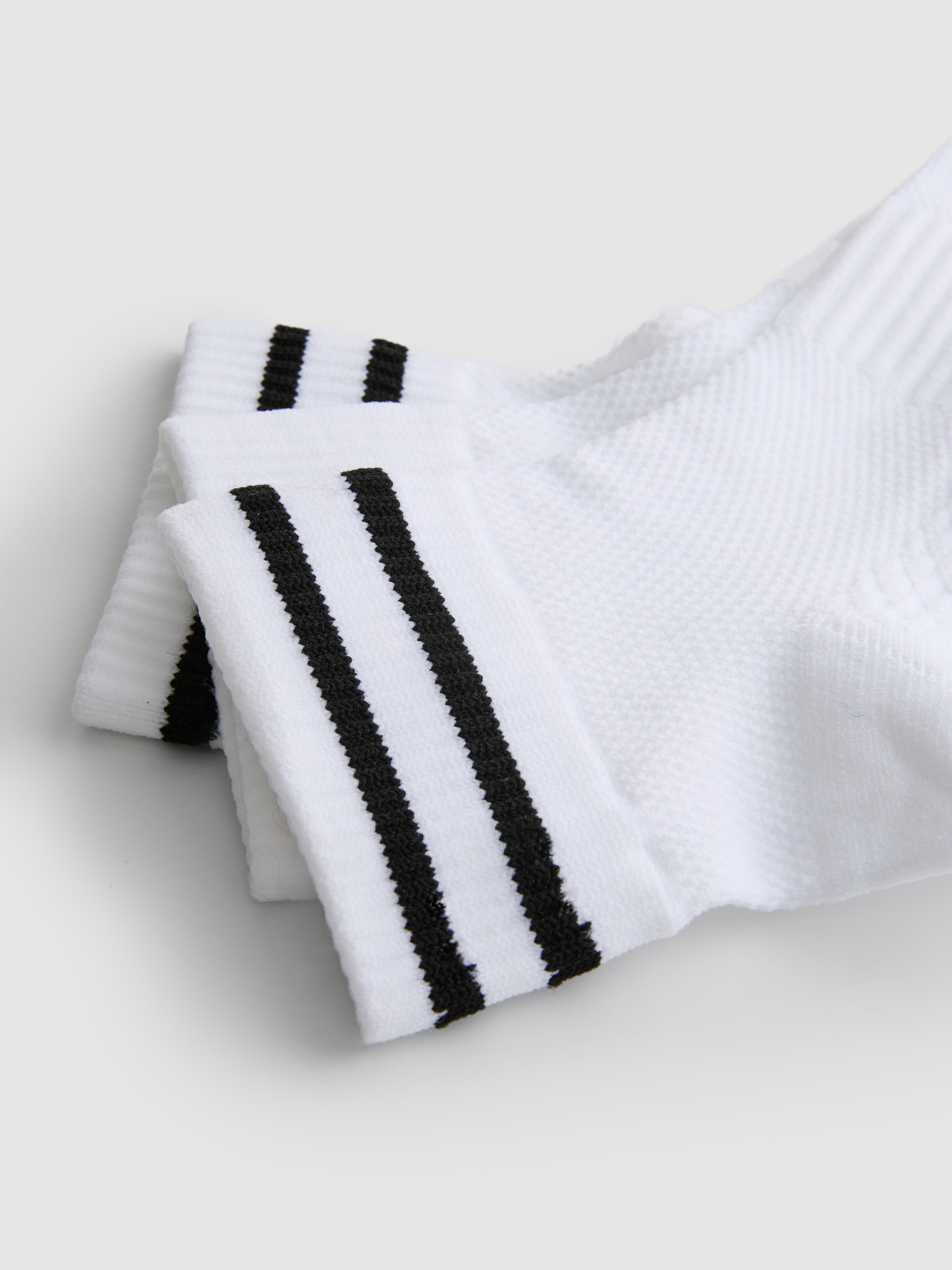 3pk Microfibre Quarter Crew Socks