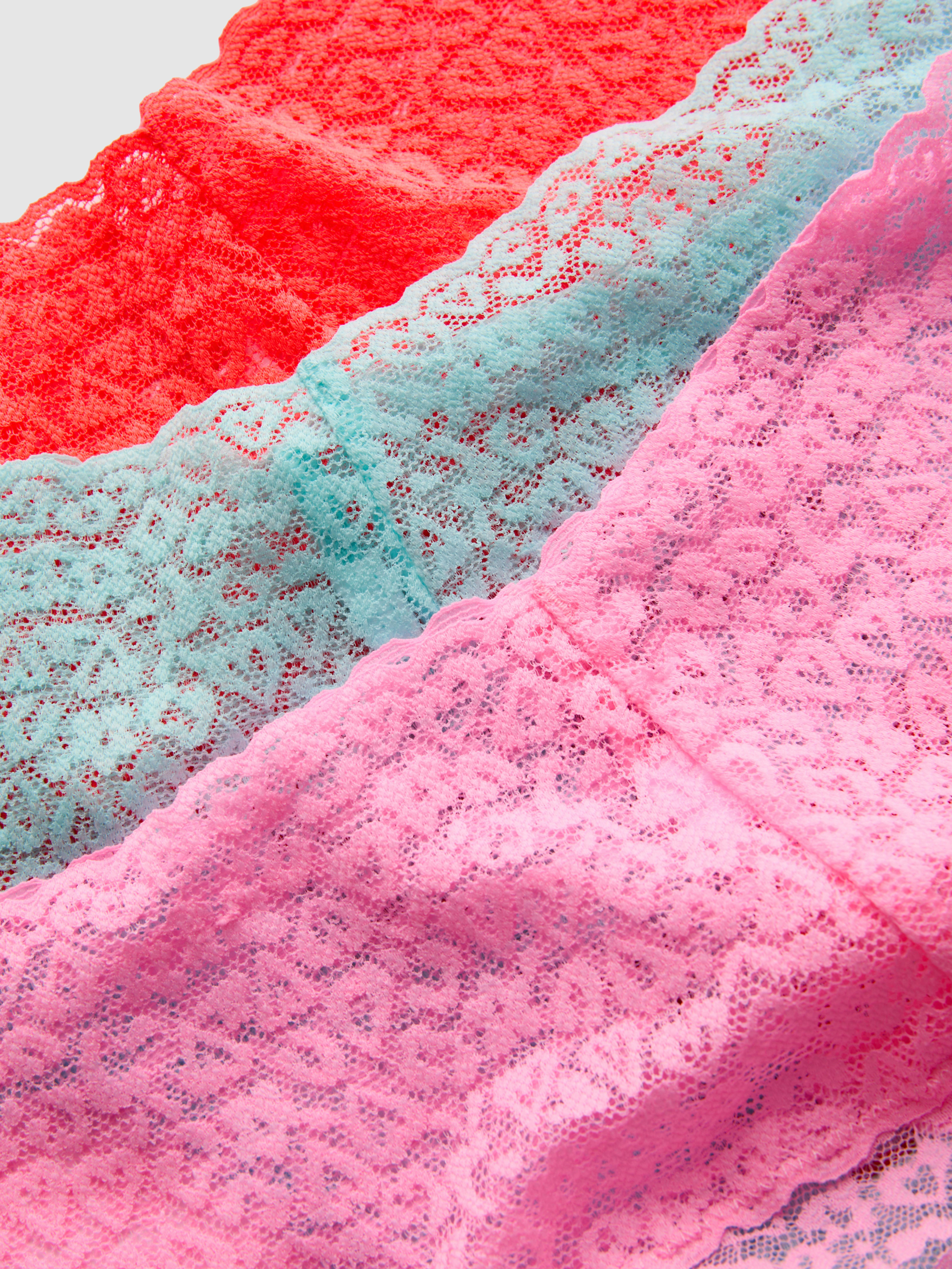 Lot de 3 strings bandeau en dentelle