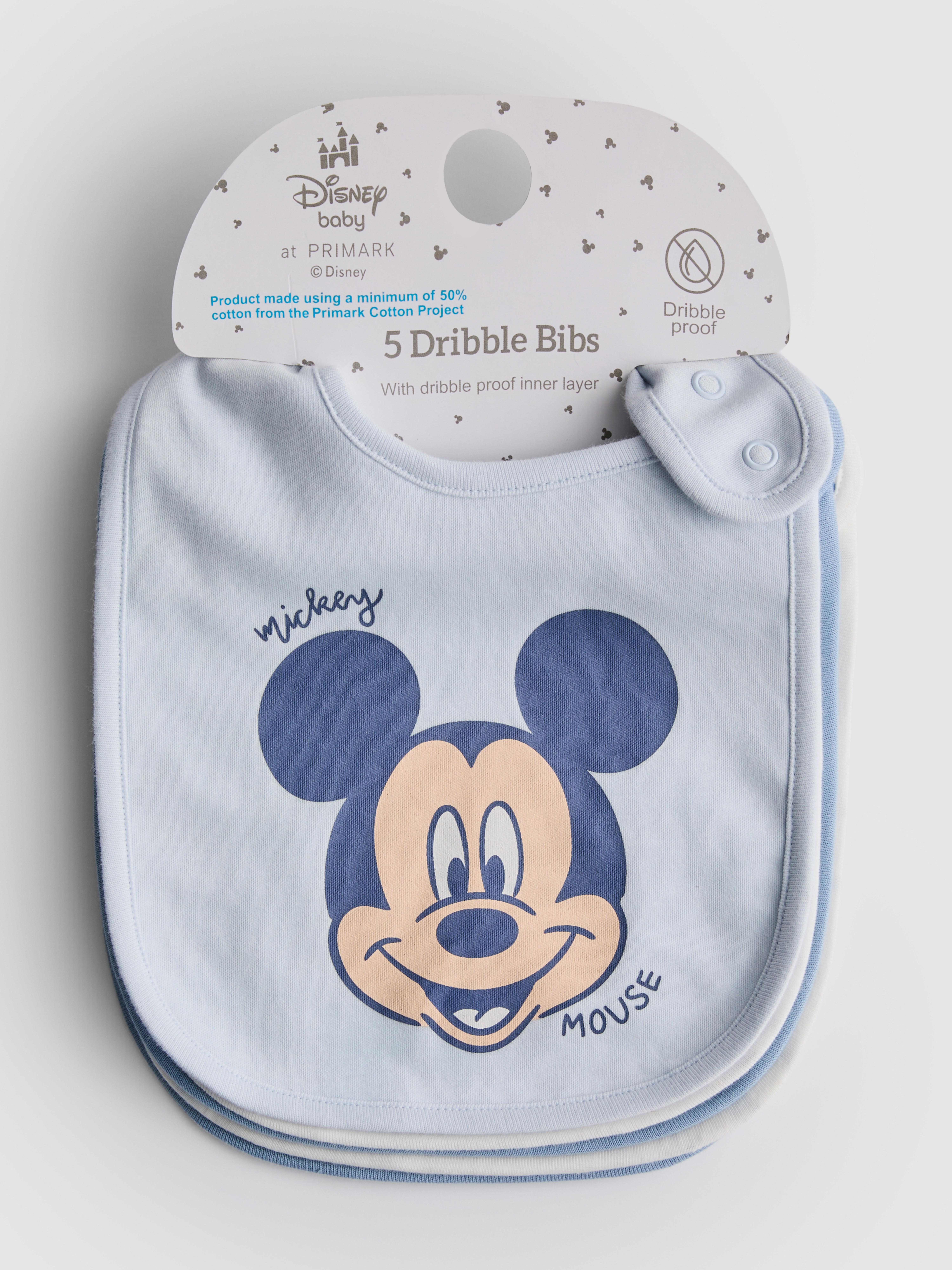 5pk Disney’s Mickey Mouse and Friends Wrap Bibs