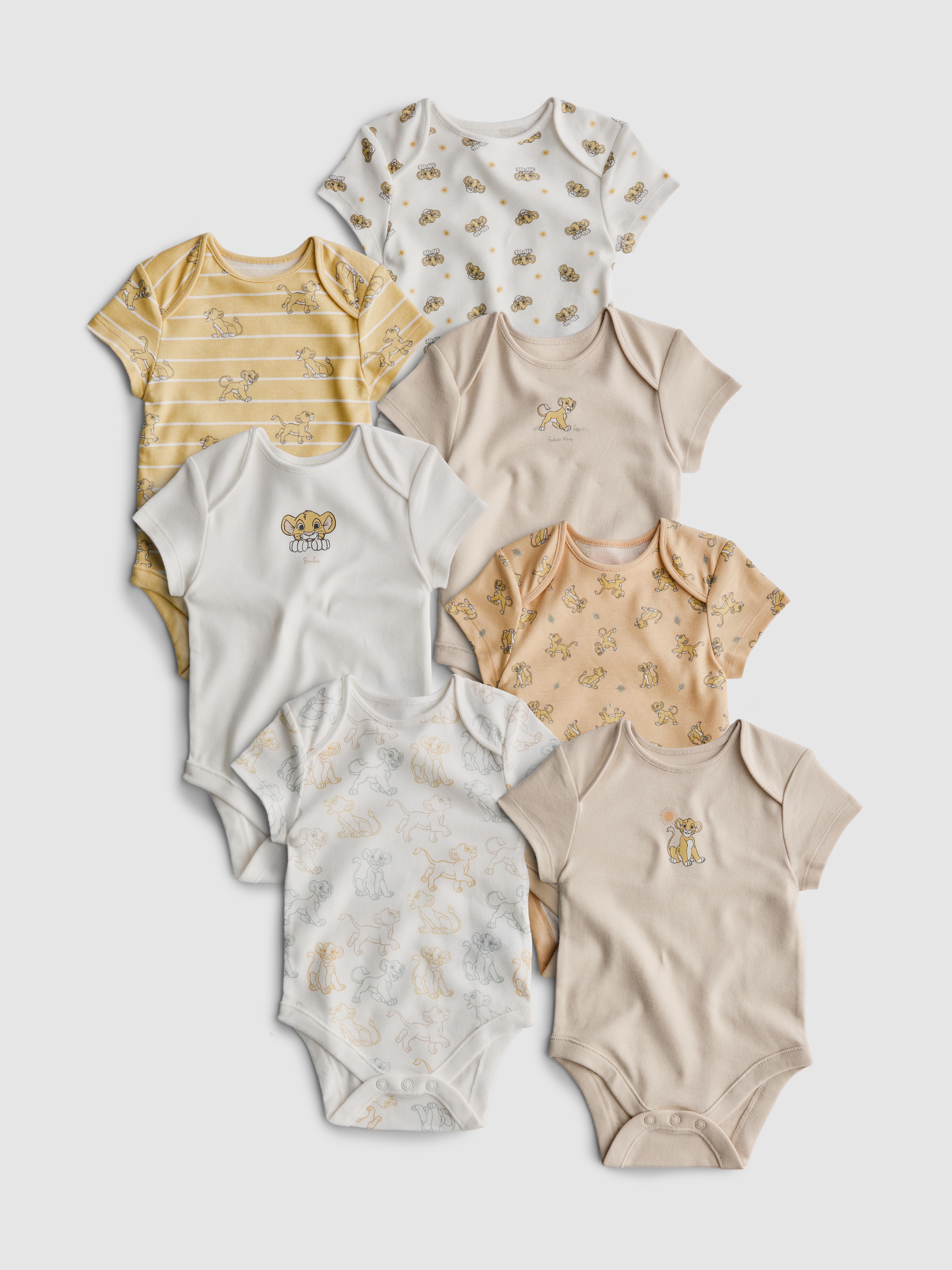 0-36mths | 7pk Disney’s The Lion King Short-Sleeve Onesies