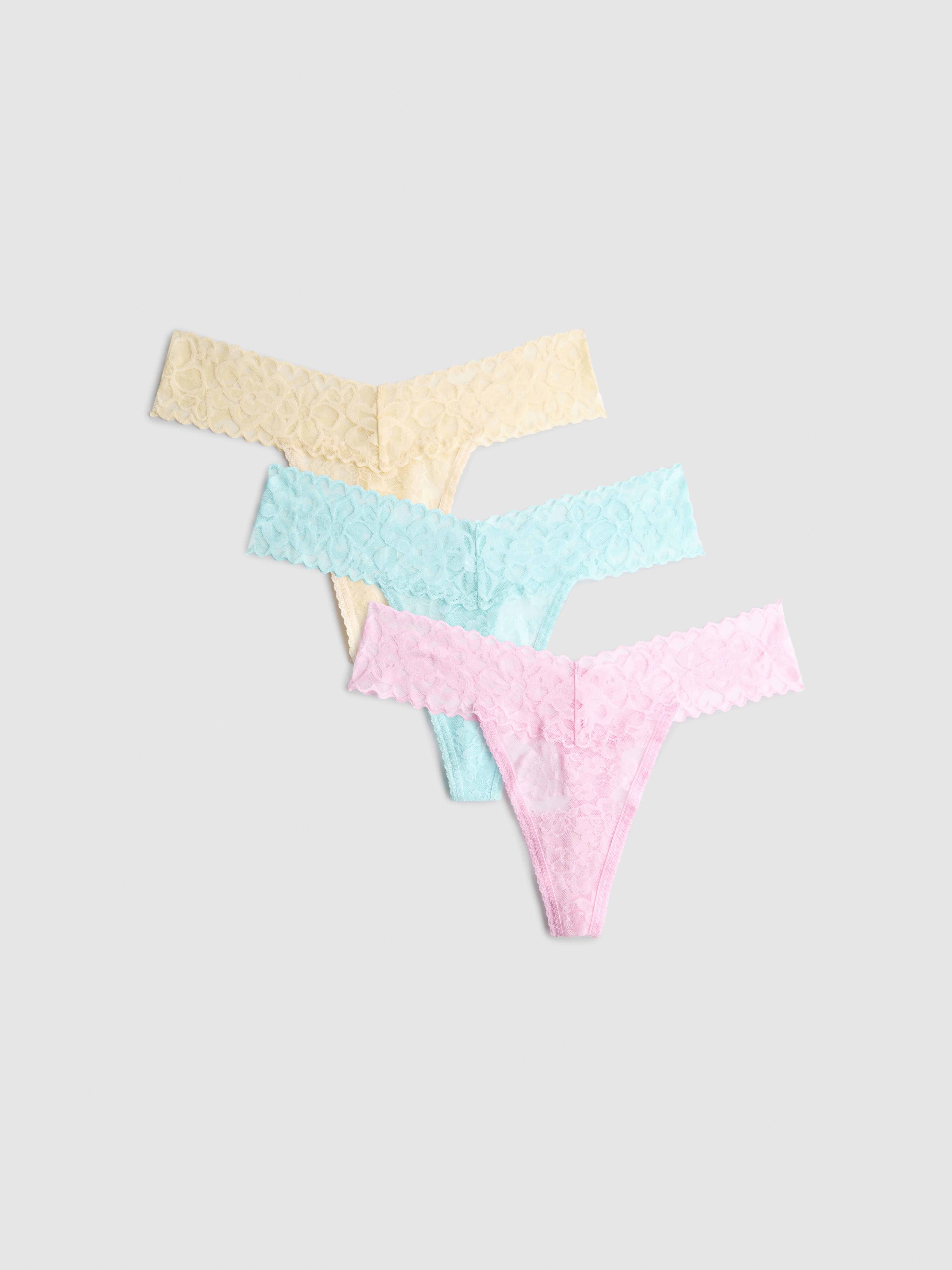 Stringi typu bandeau, 3 pary
