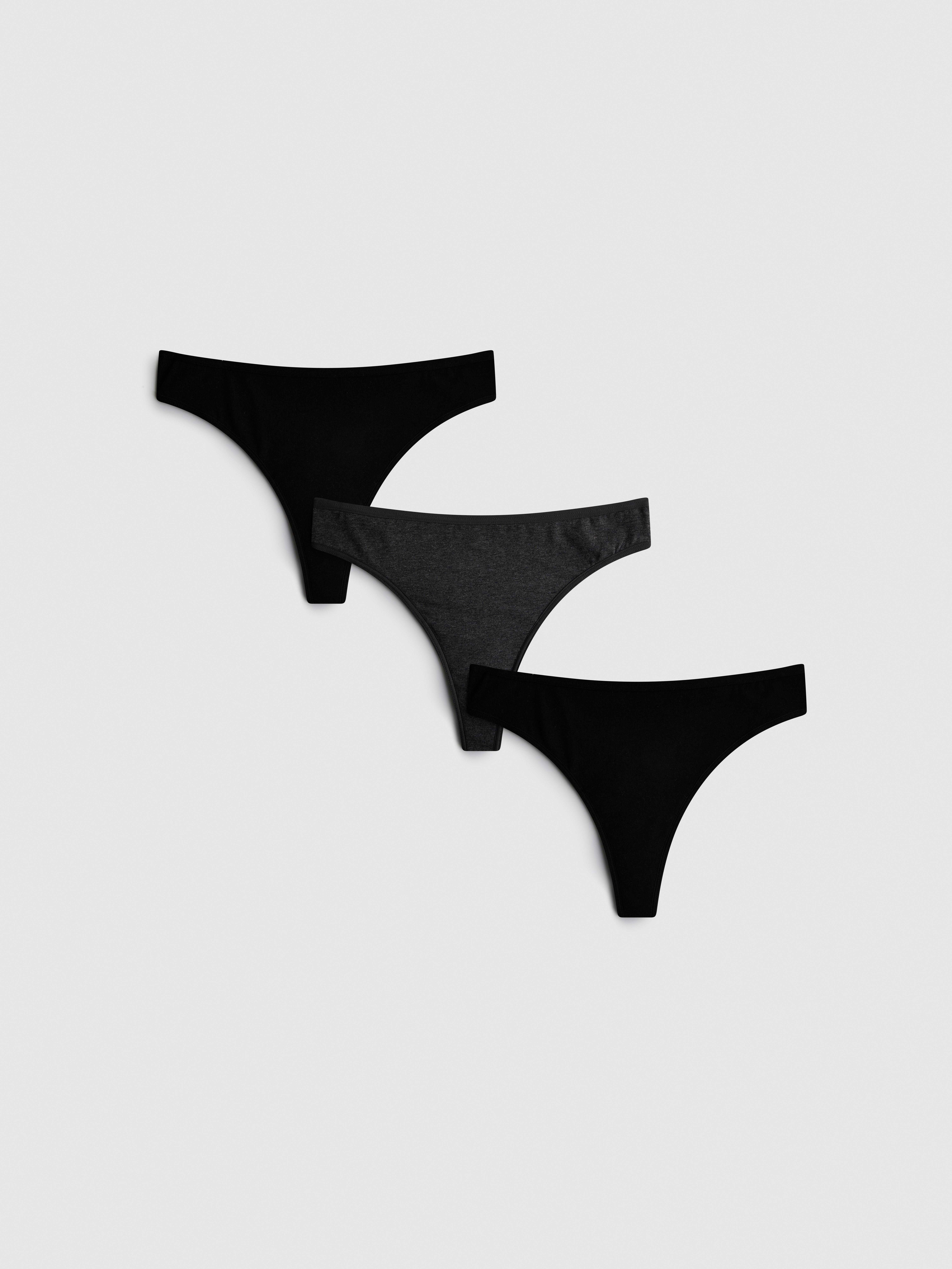 Katoenrijke menstruatiestrings, set van 3