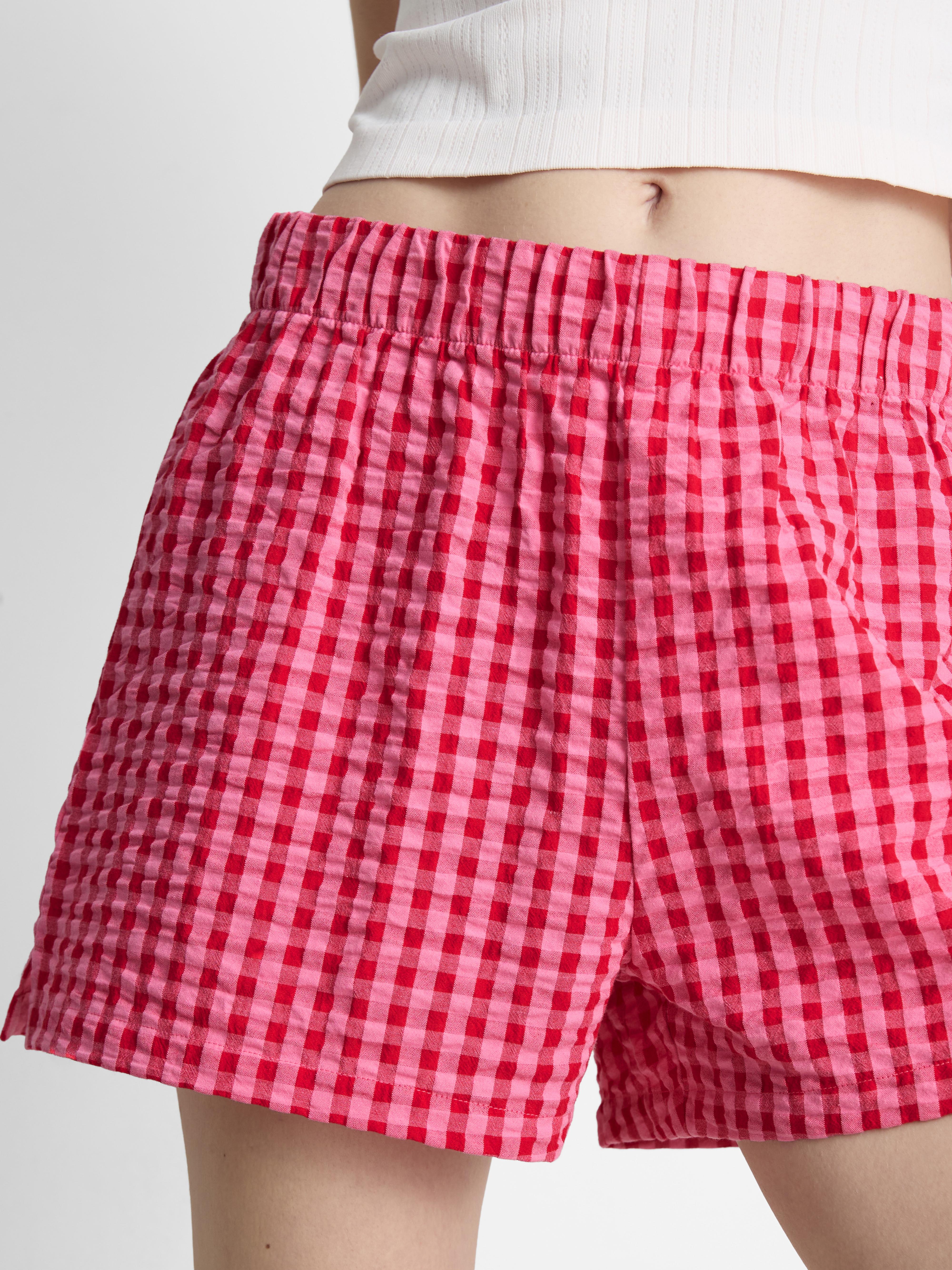 Pyjamashort van geweven katoen