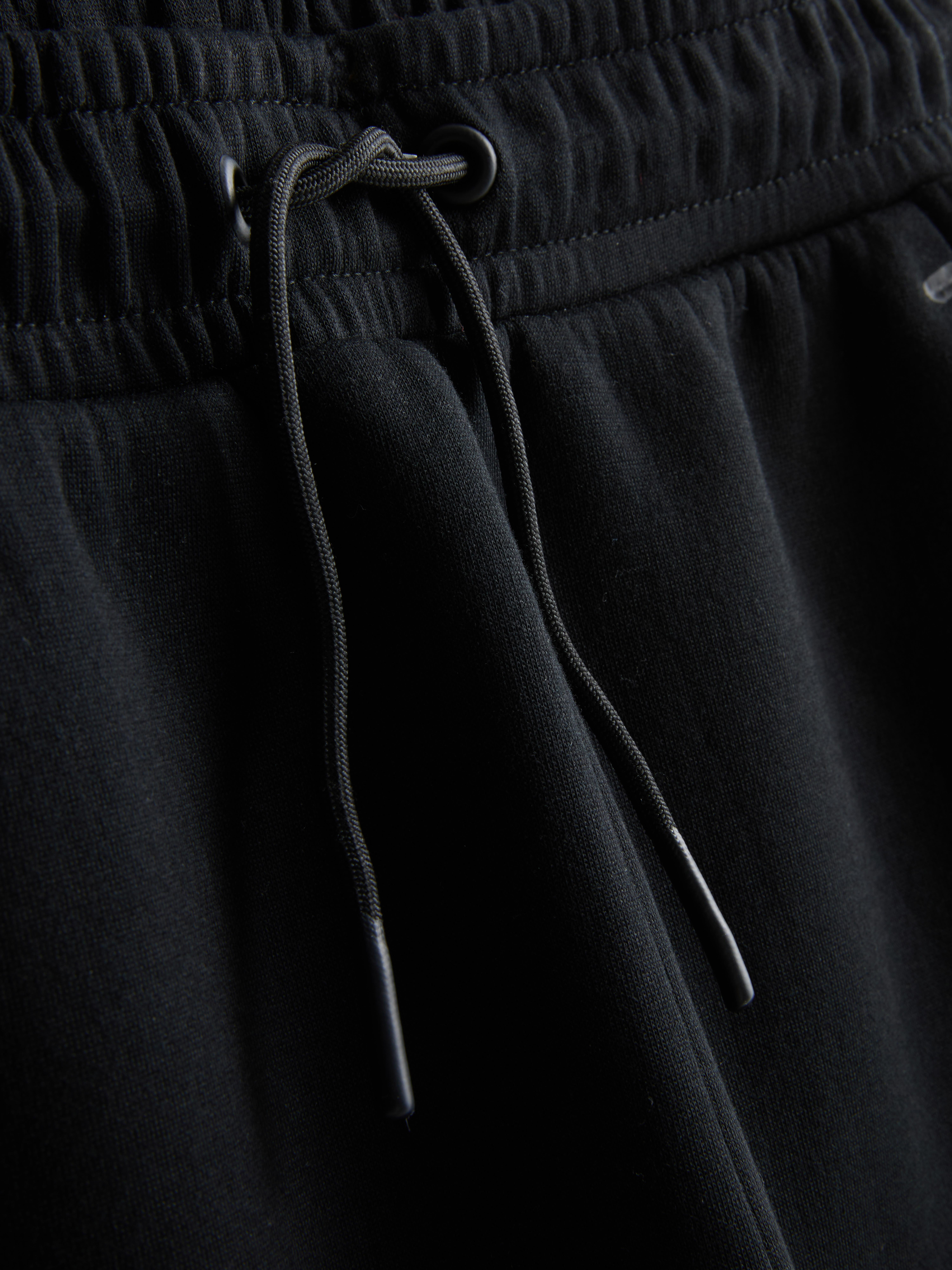 Boys Black 9-15yrs | Cuffed Track Joggers