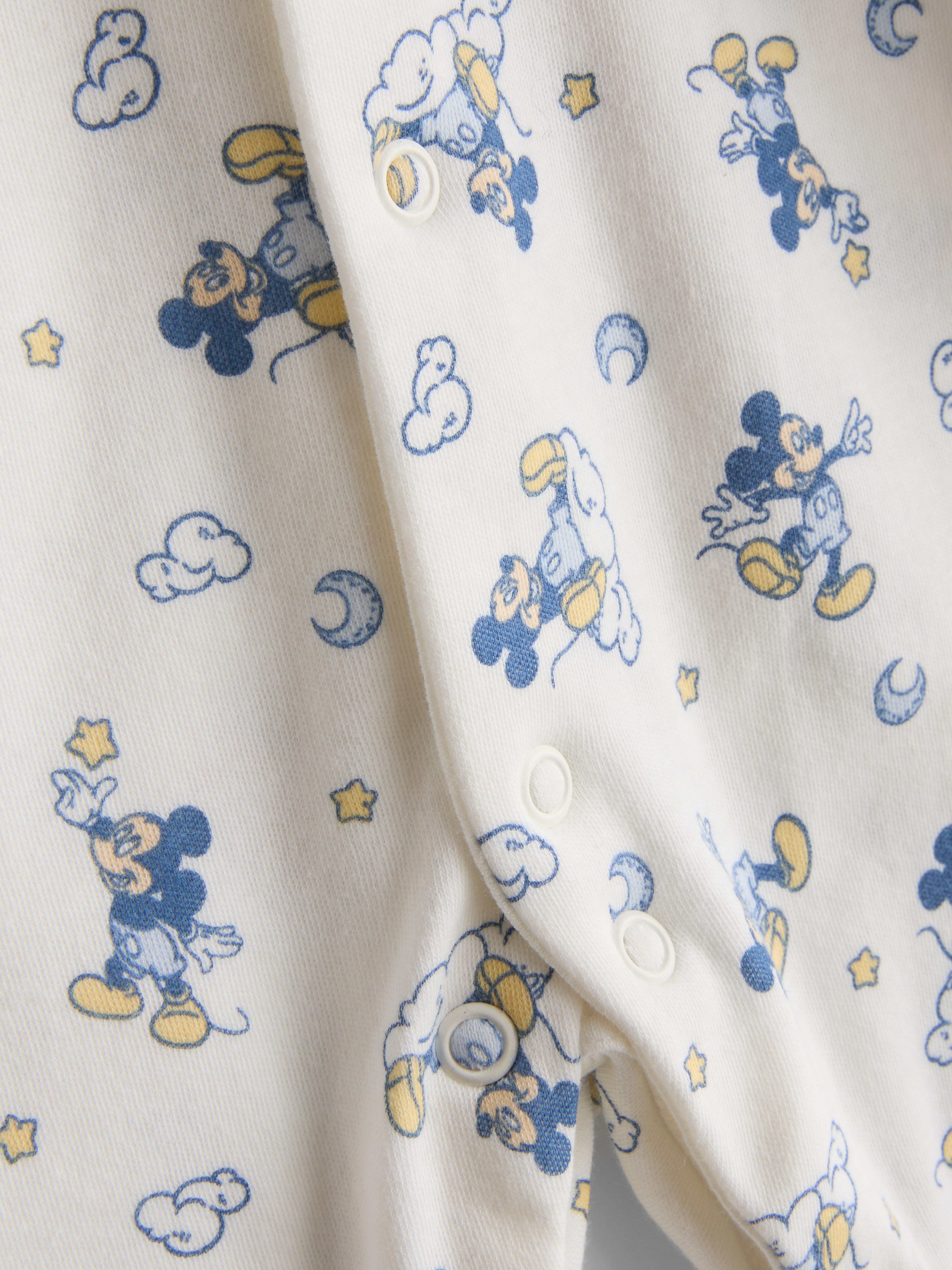 Baby Boys Blue 0-24mths | 3pk Disney’s Mickey Mouse Snap Pajama Onesies
