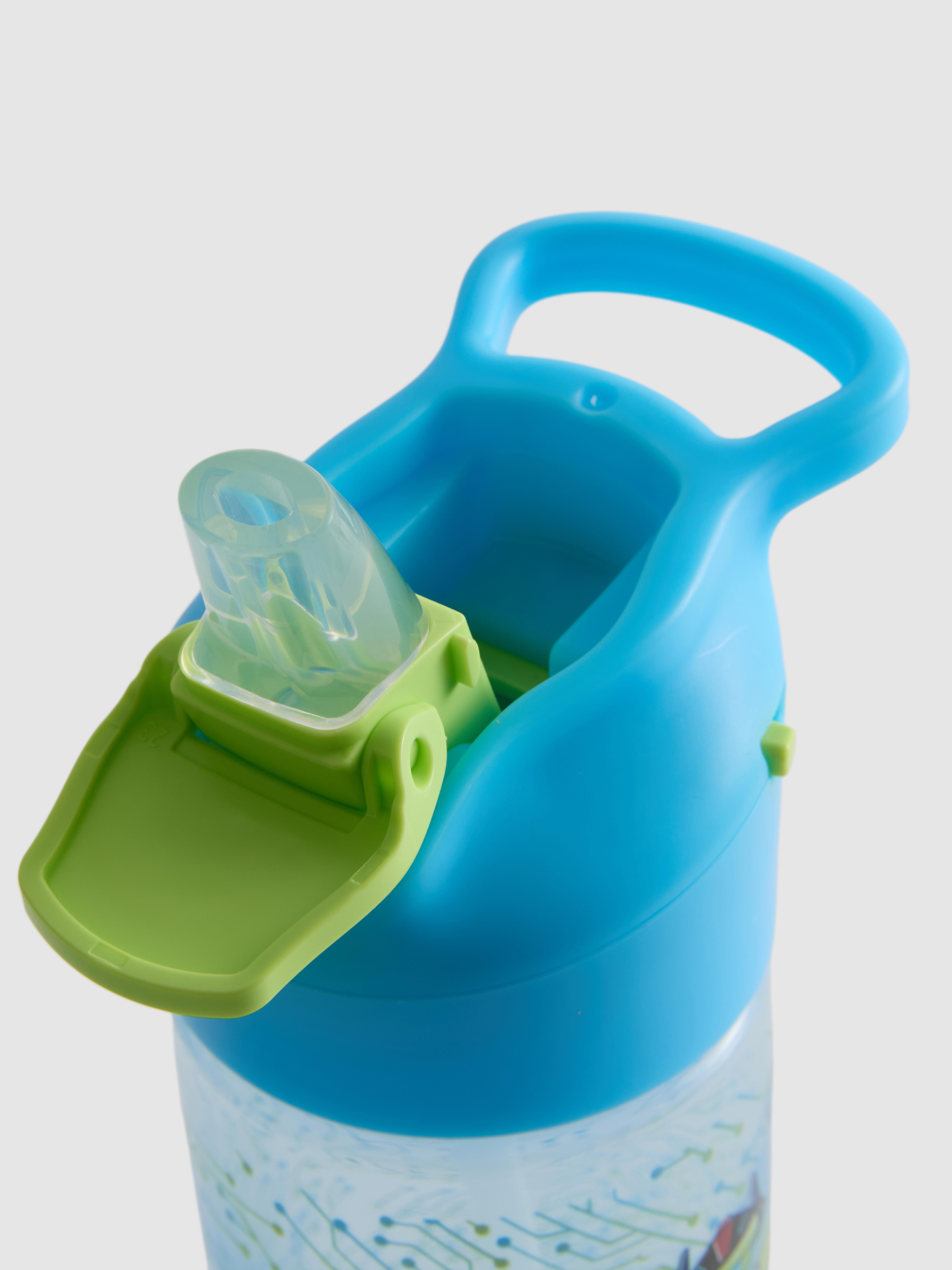 Waterfles met patroon en pop-uprietje