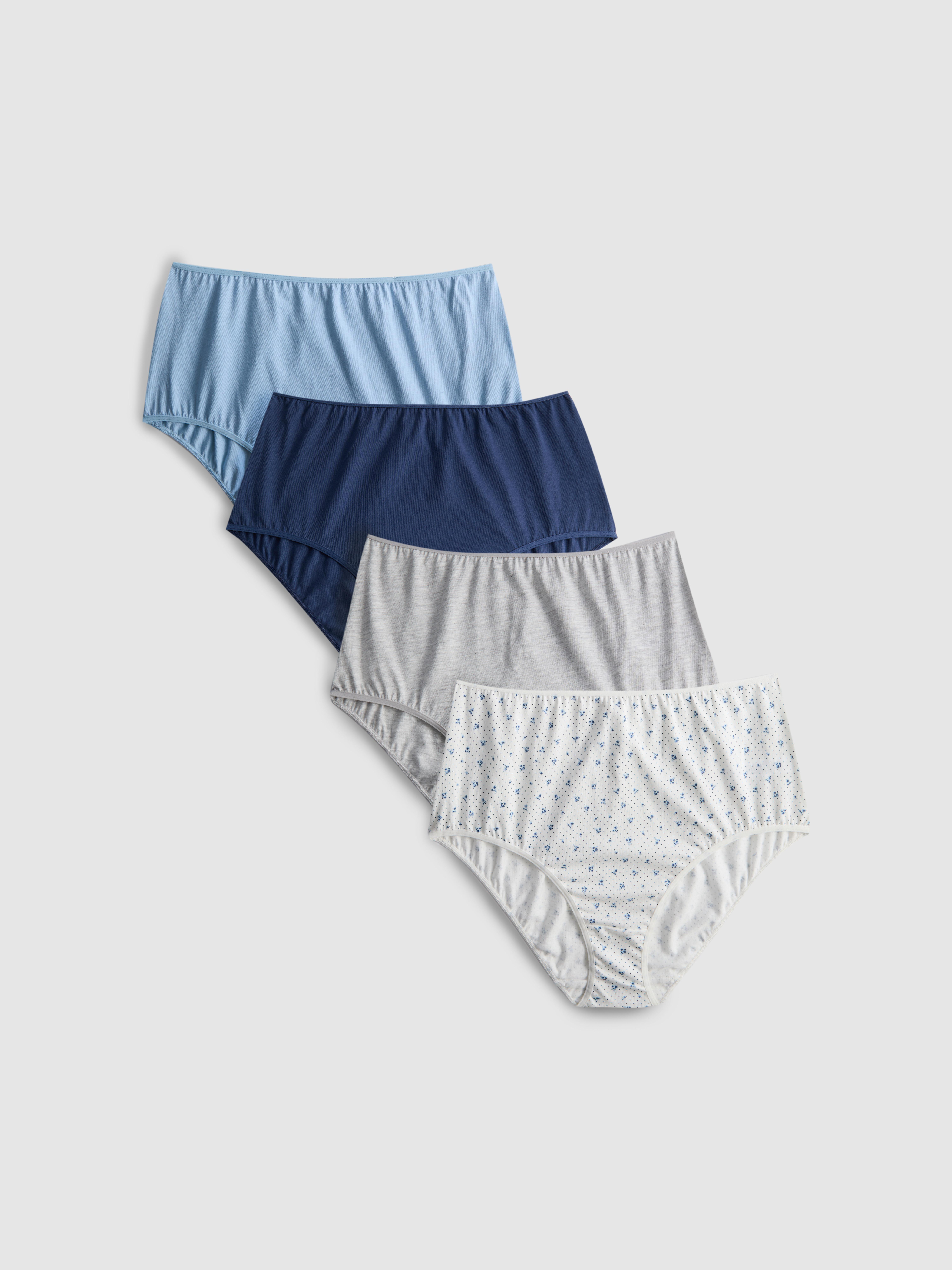 Pack de 4 braguitas clásicas de algodón