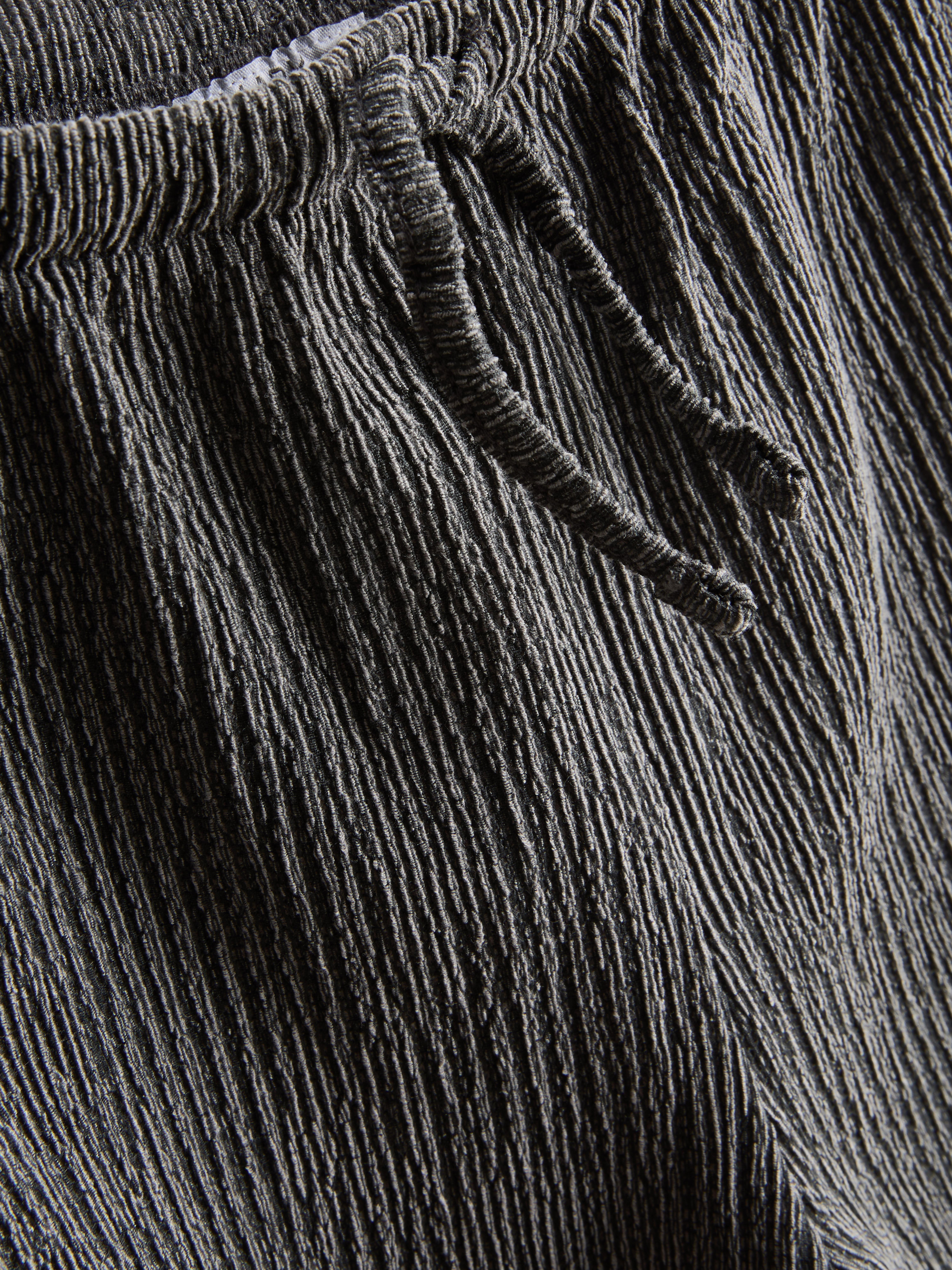 Girls Gray Heather 7-15yrs | Crinkle Wide-Leg Pants