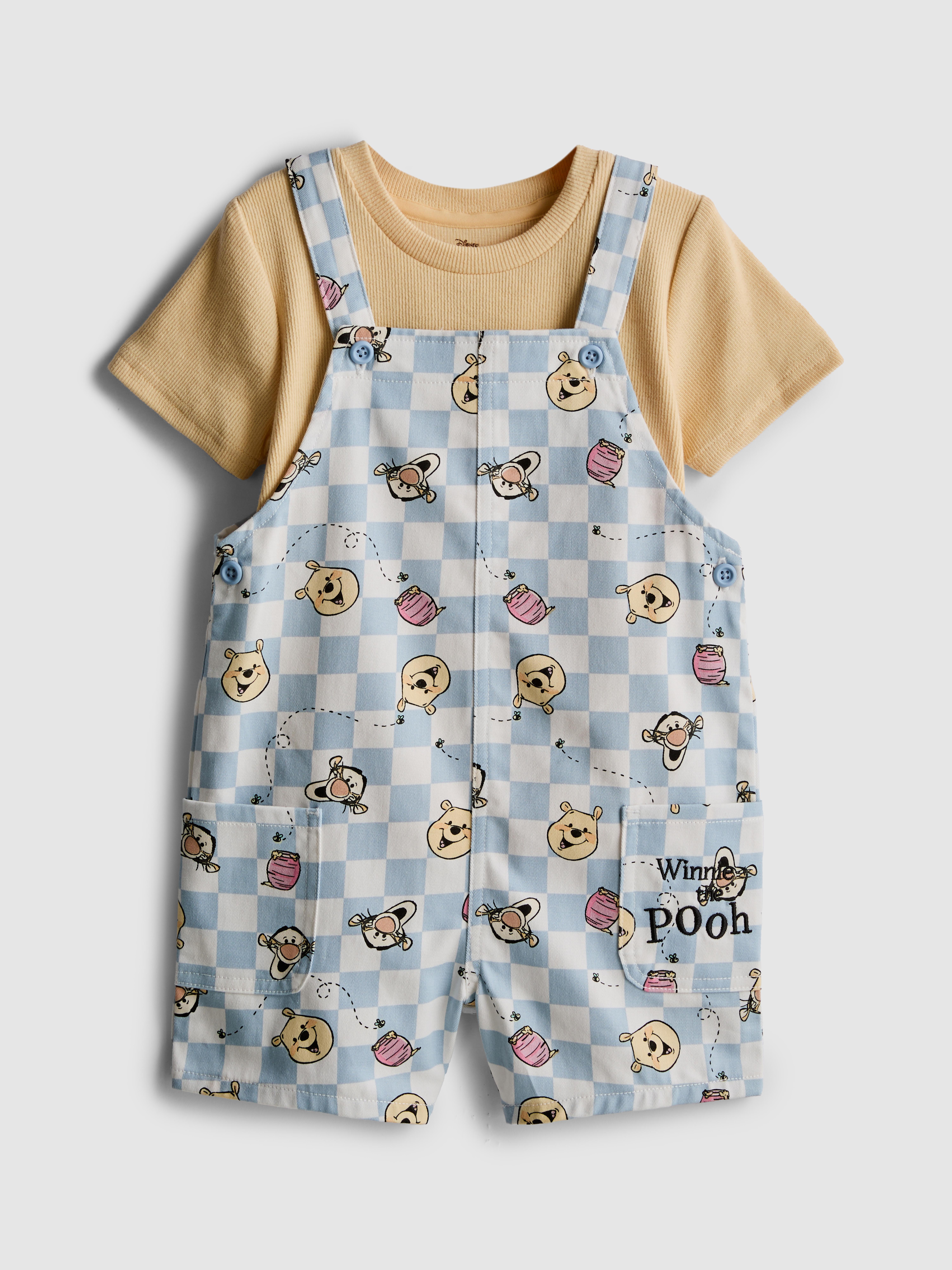 0-36mths | Disney’s Winnie the Pooh T-Shirt and Dungarees Set