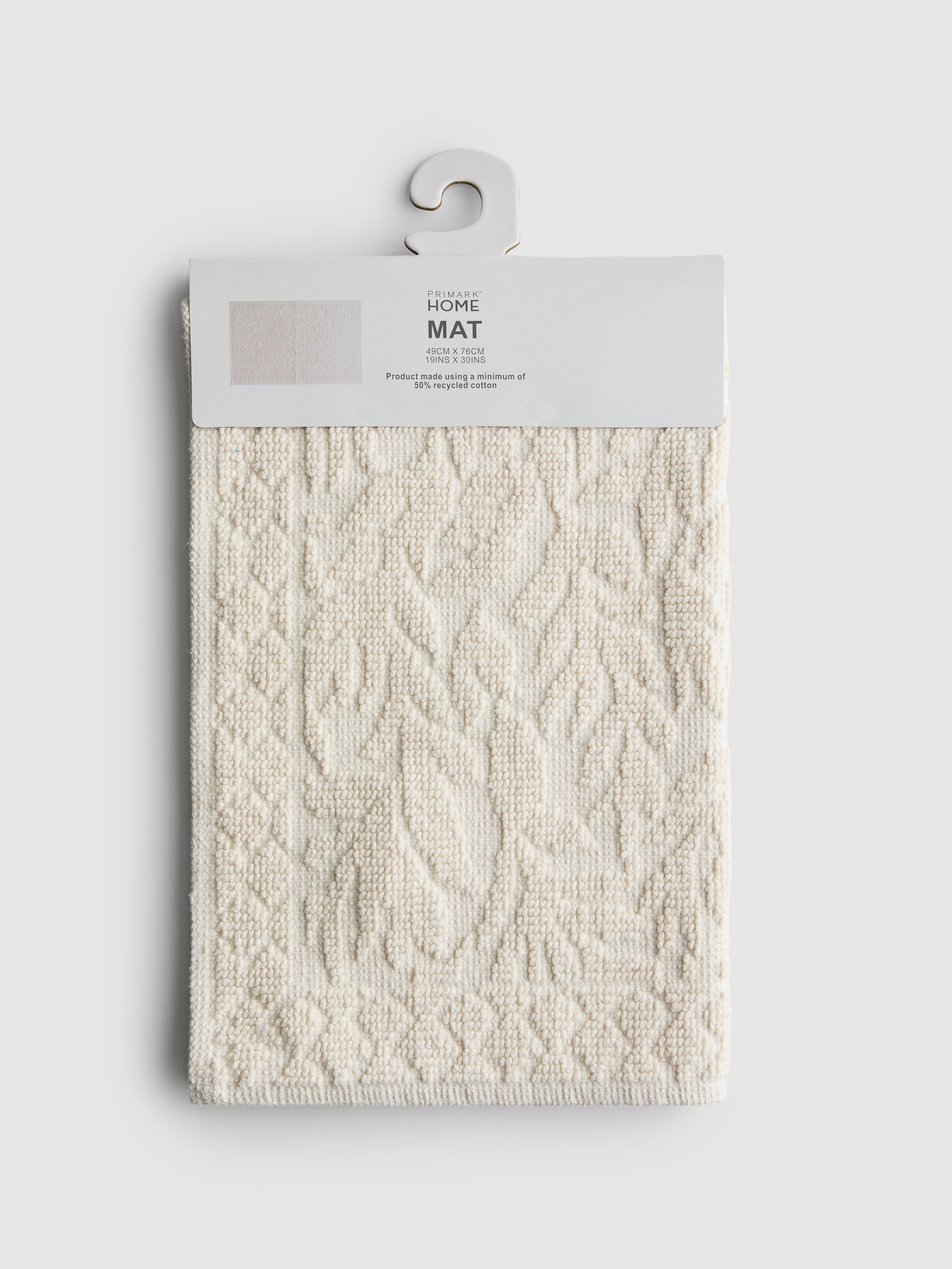 Tapis de douche à motif feuilles