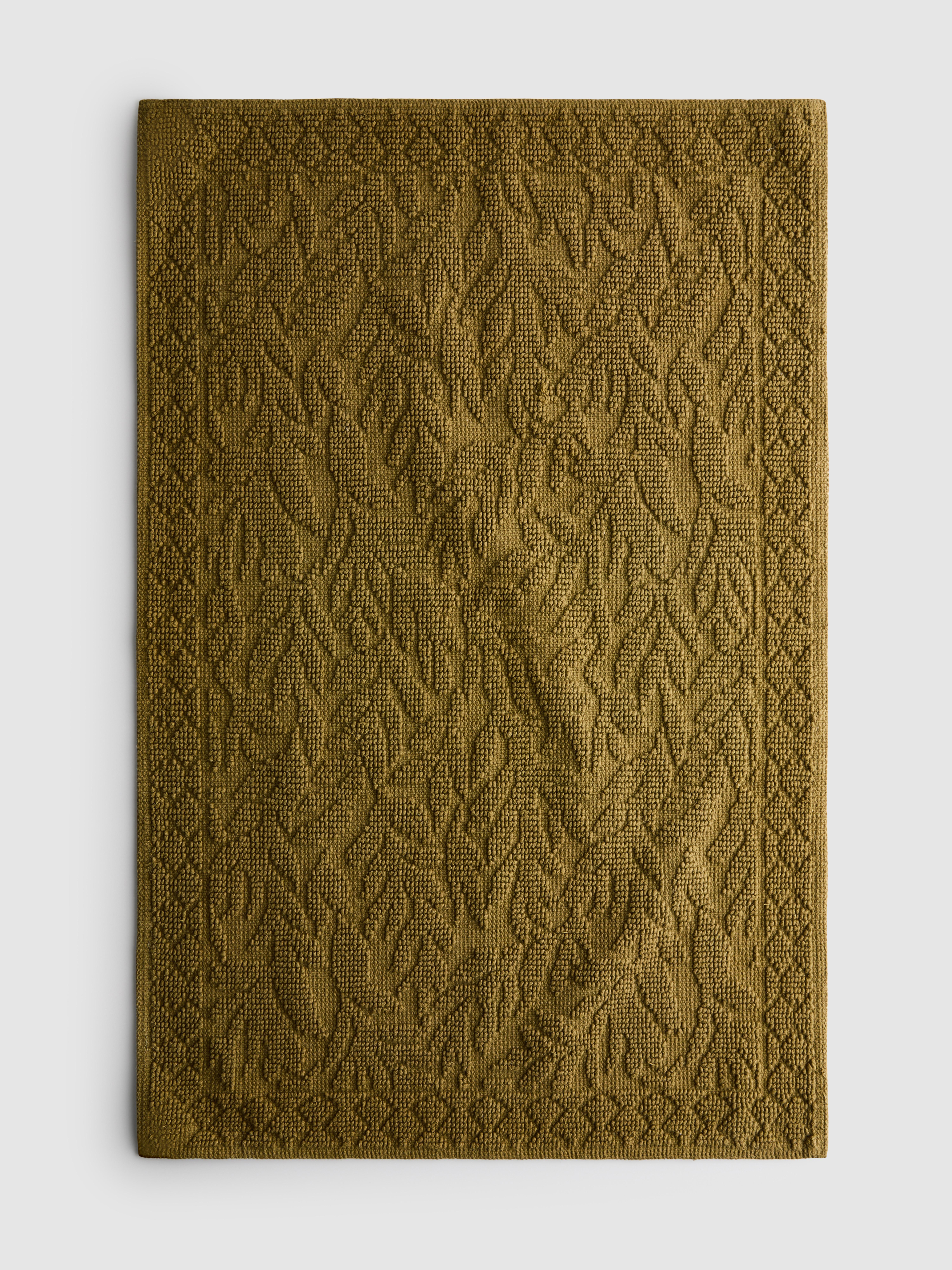 Tapis de douche à motif feuilles