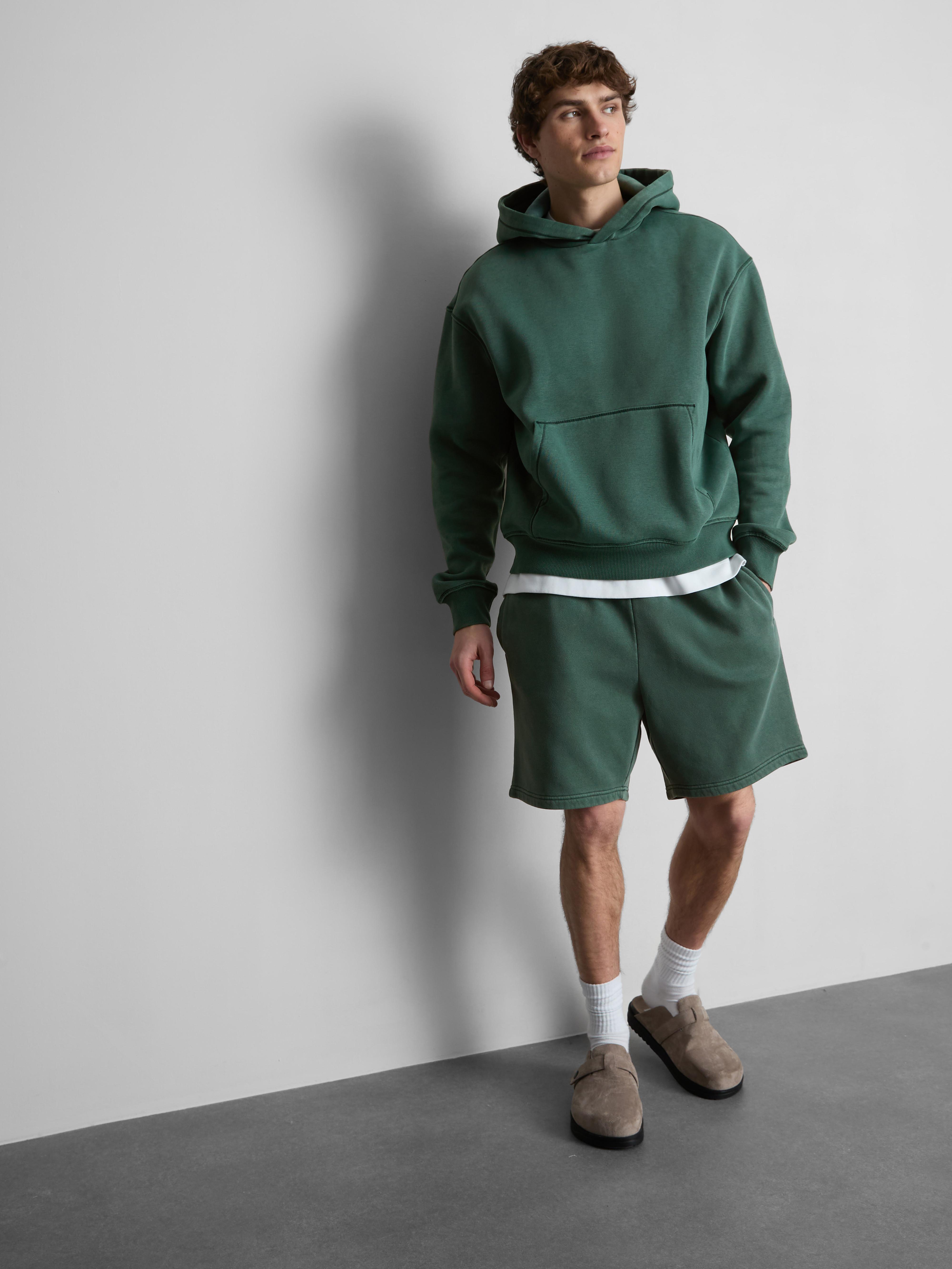 Felpa con cappuccio a blocchi di colore