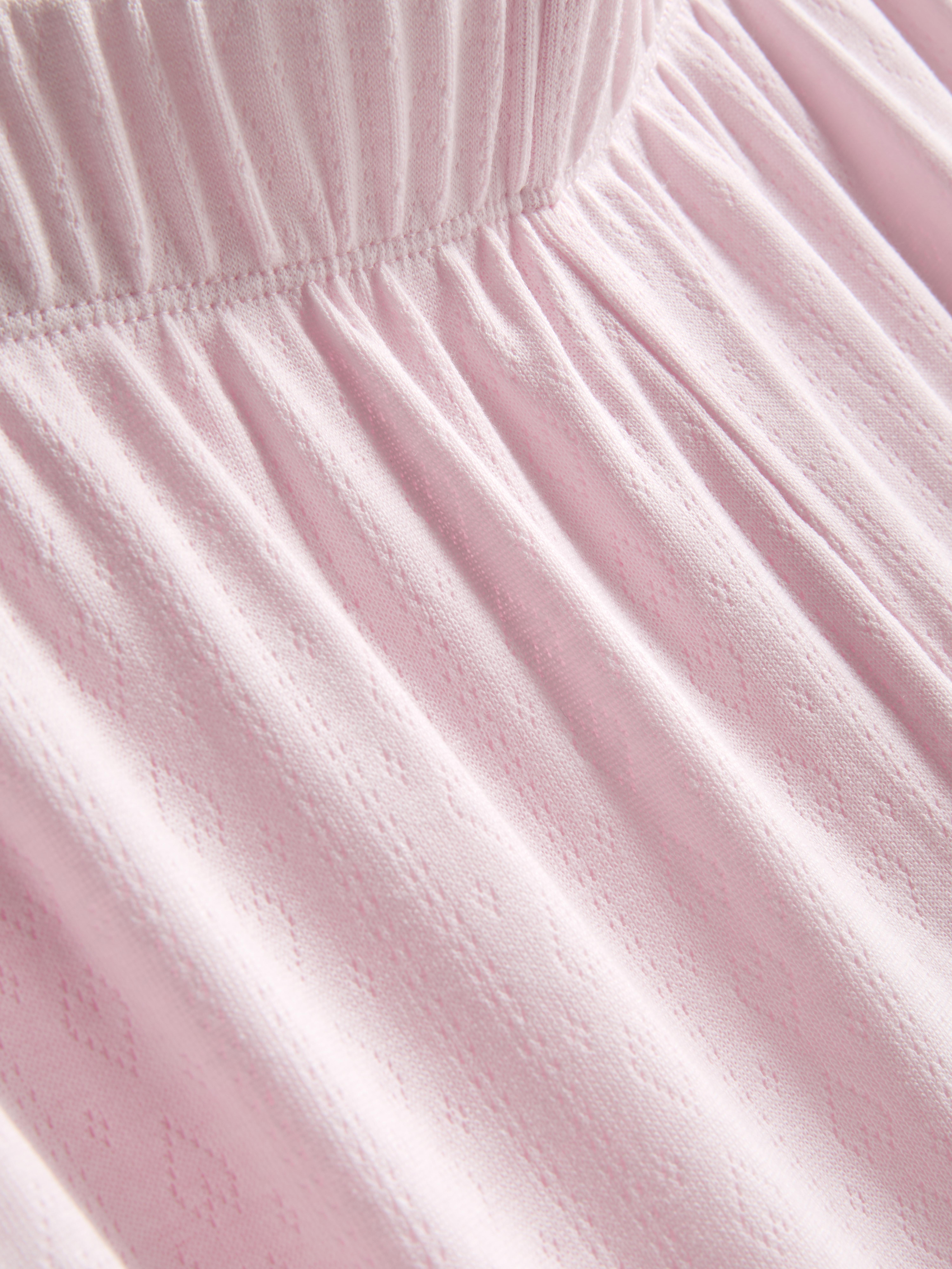 Short Sleeve Straight Leg Pointelle Pajamas