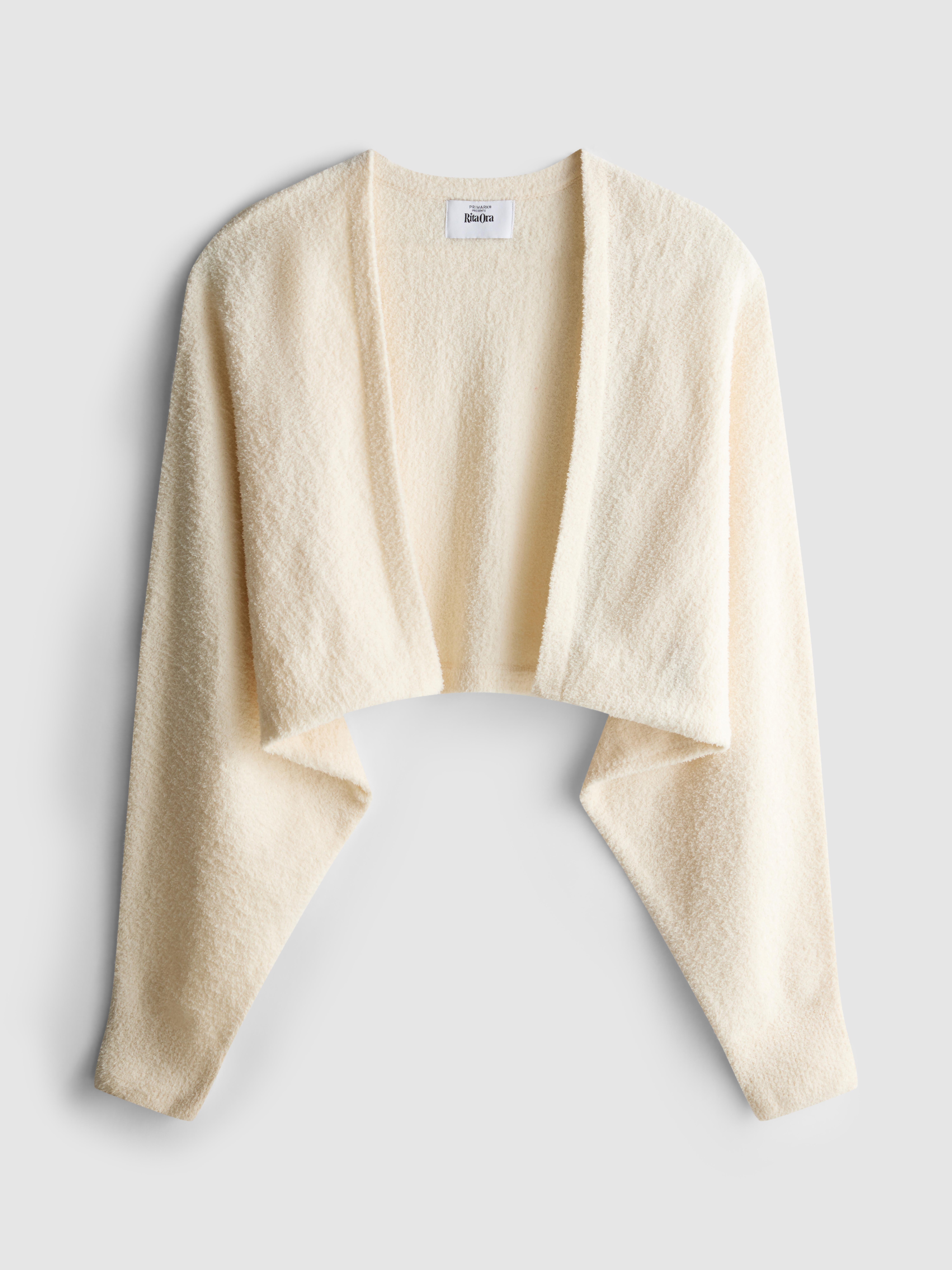 Women's Ivory Rita Ora Fluffy Bolero