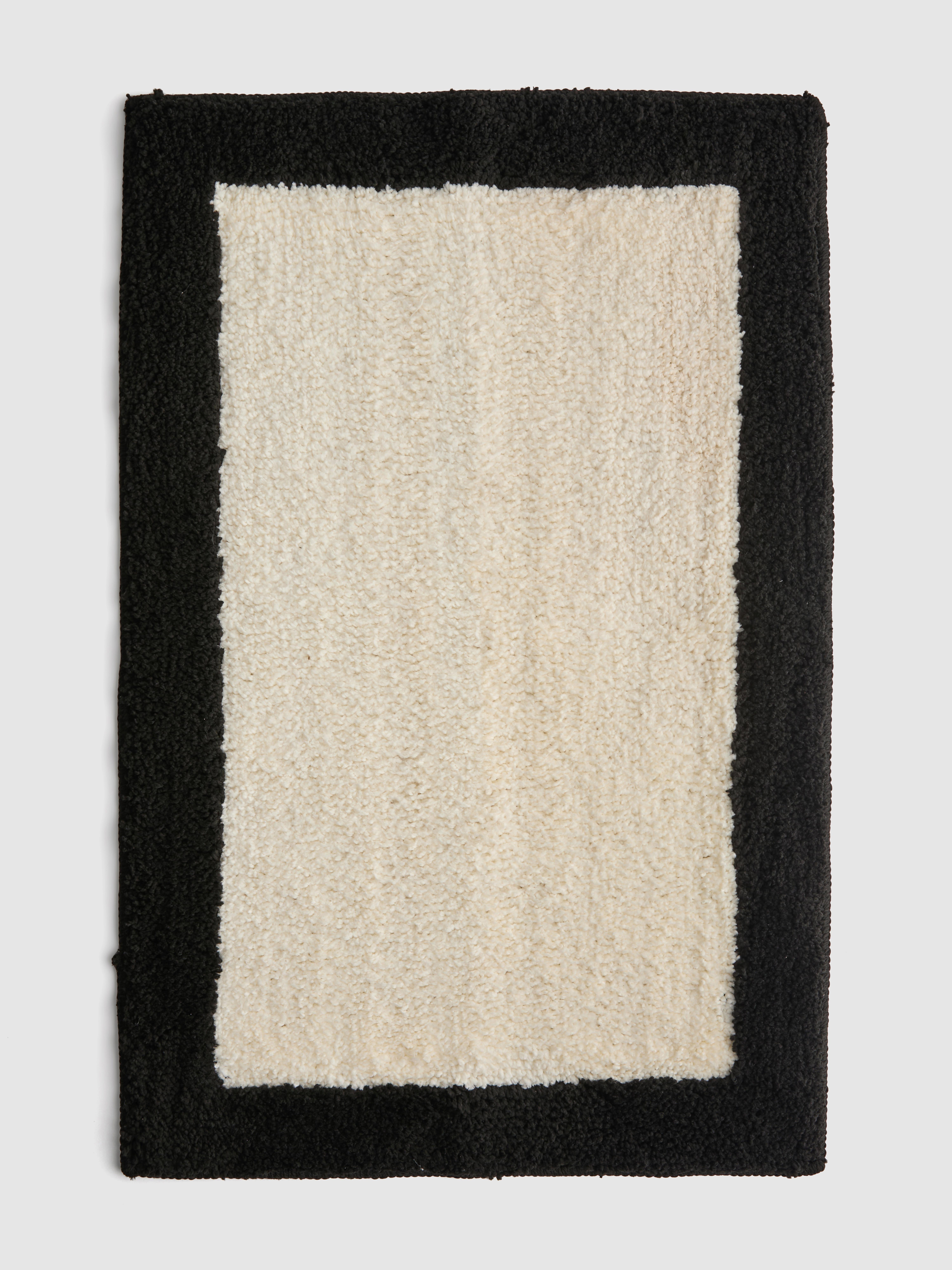 Tapis rectangulaire bicolore