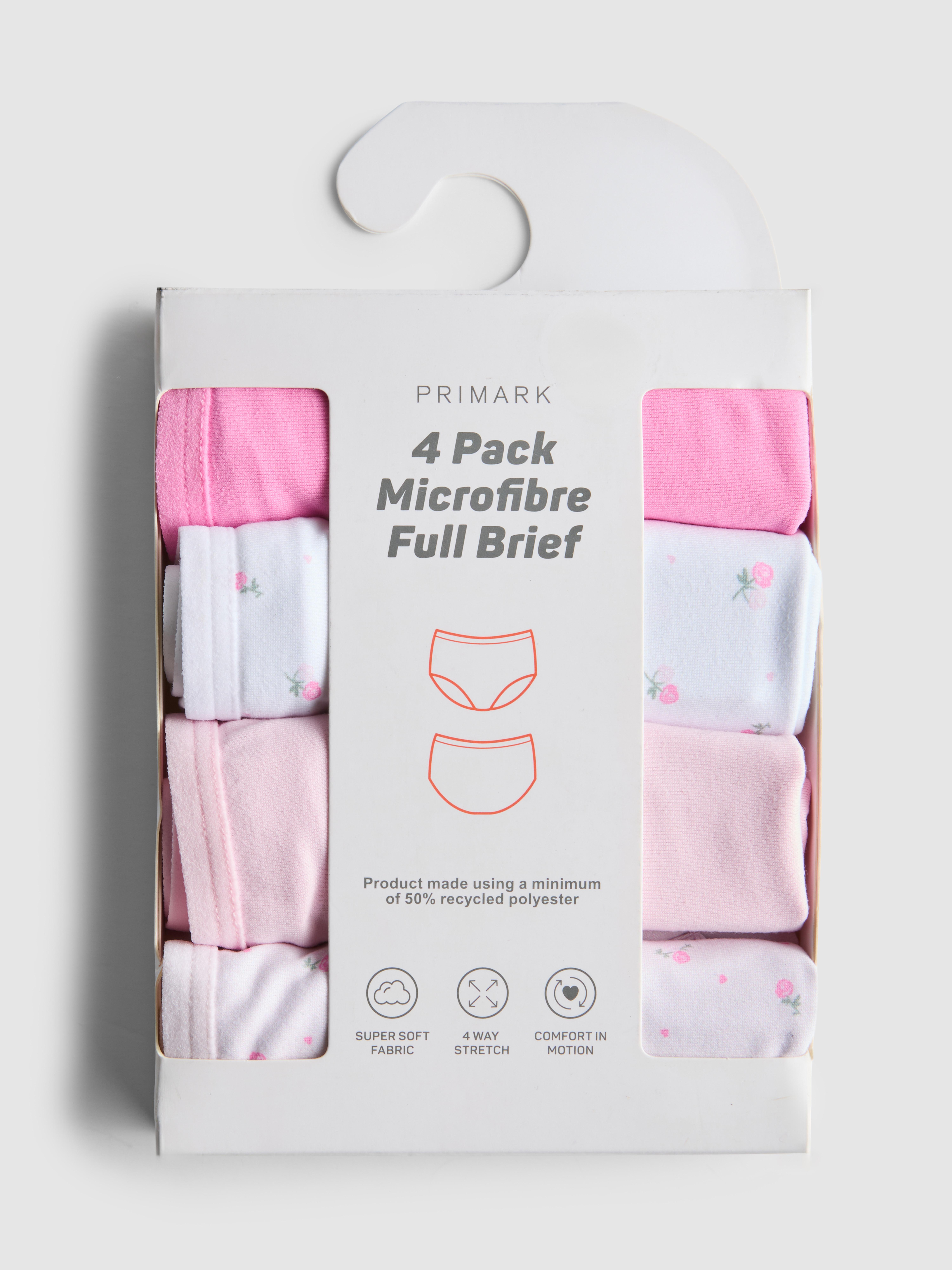 4pk Microfibre Full Briefs