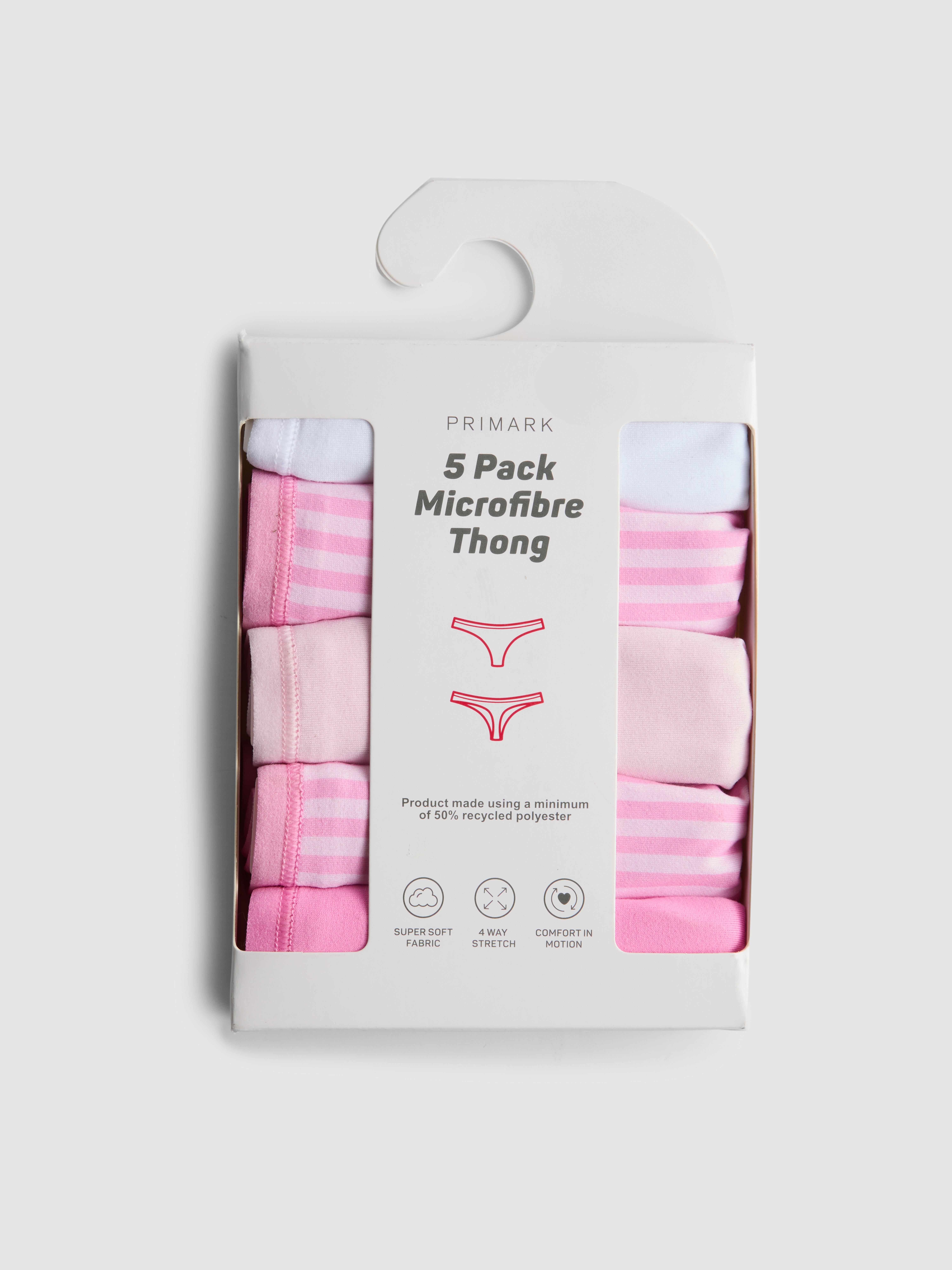 Mikrofaser-Tangas, 5er-Pack