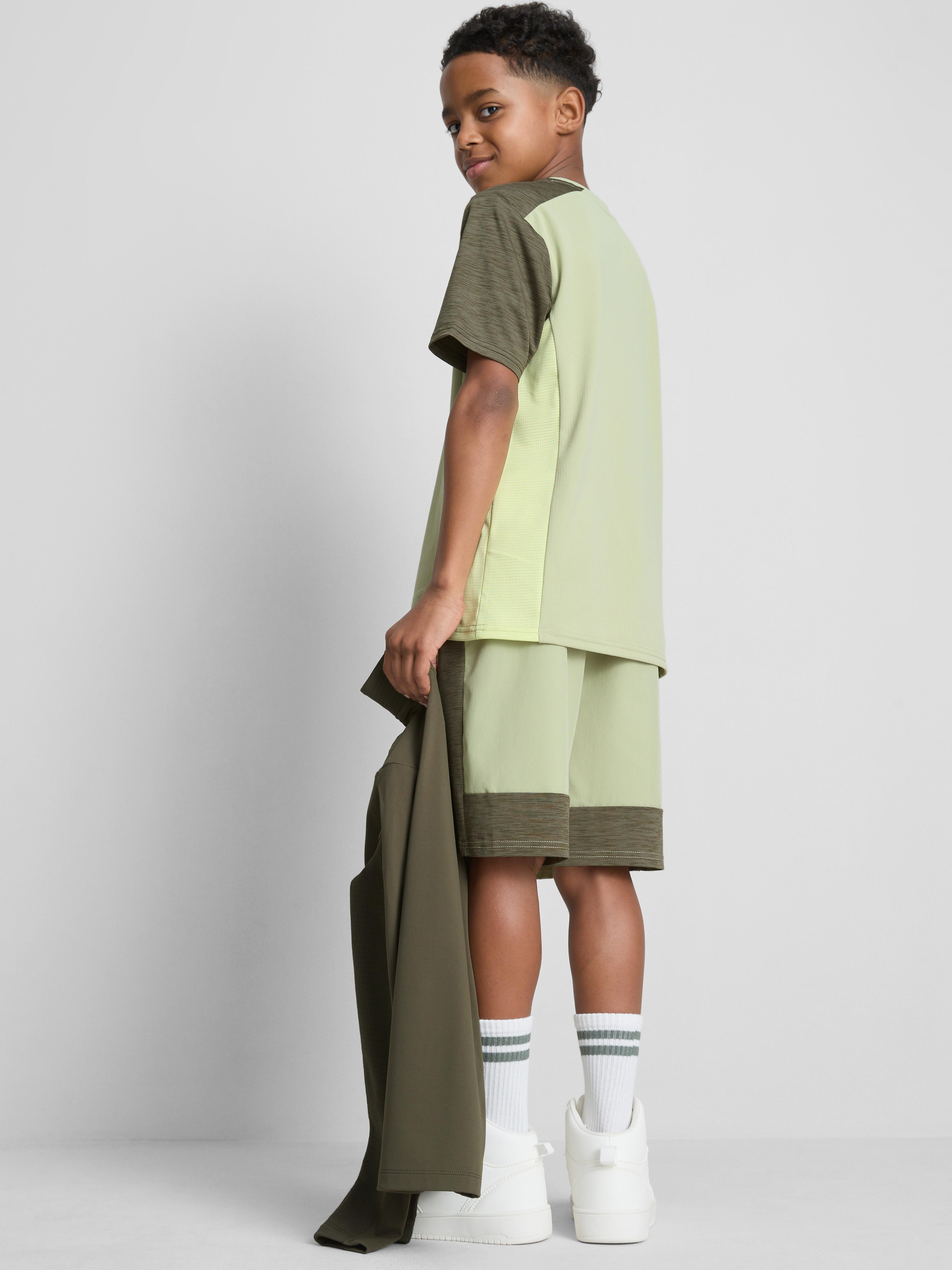 Boys Light Green 7-15yrs | Active Bonded T-Shirt