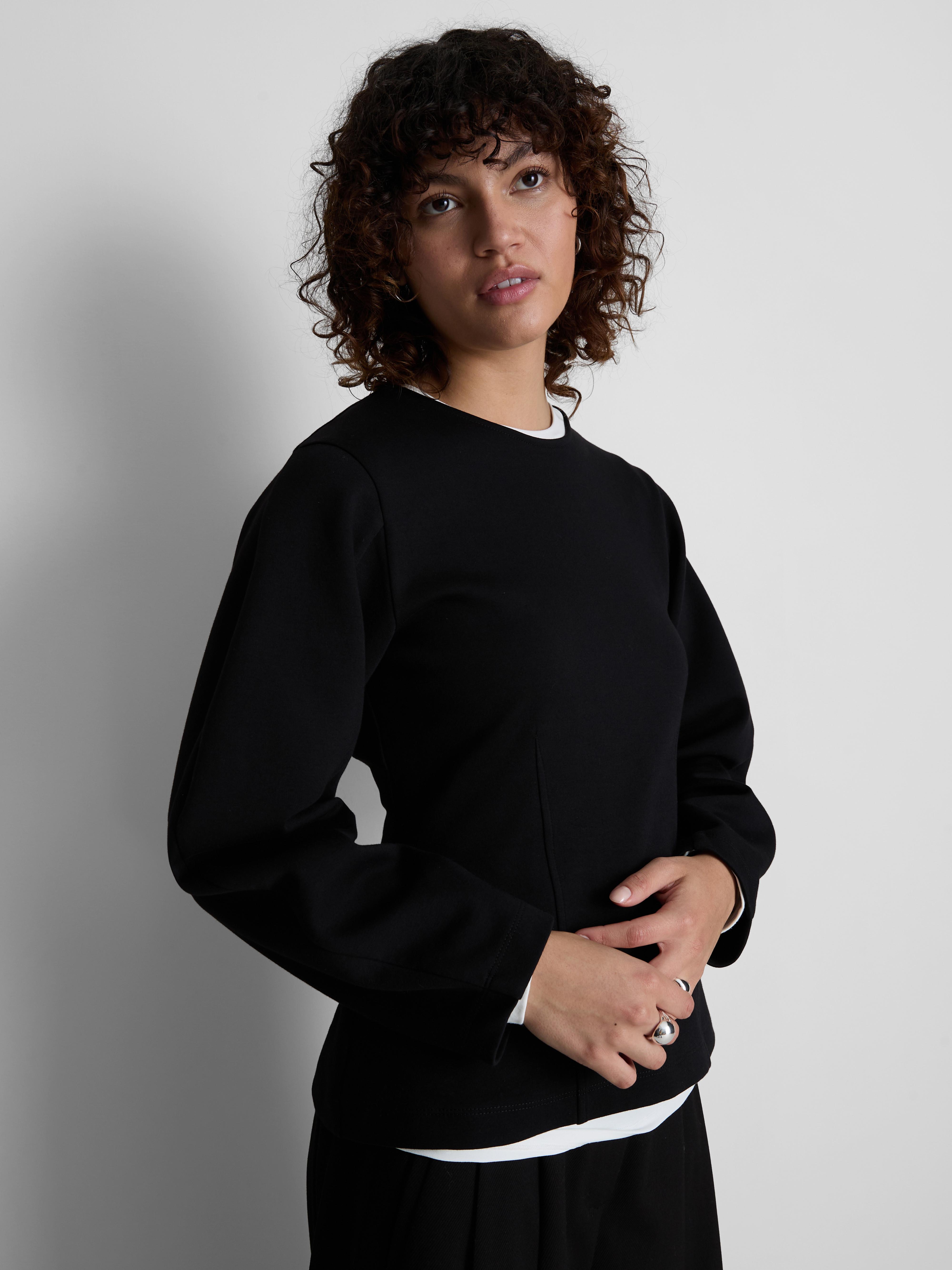 Long Sleeve Cinched Waist Tee