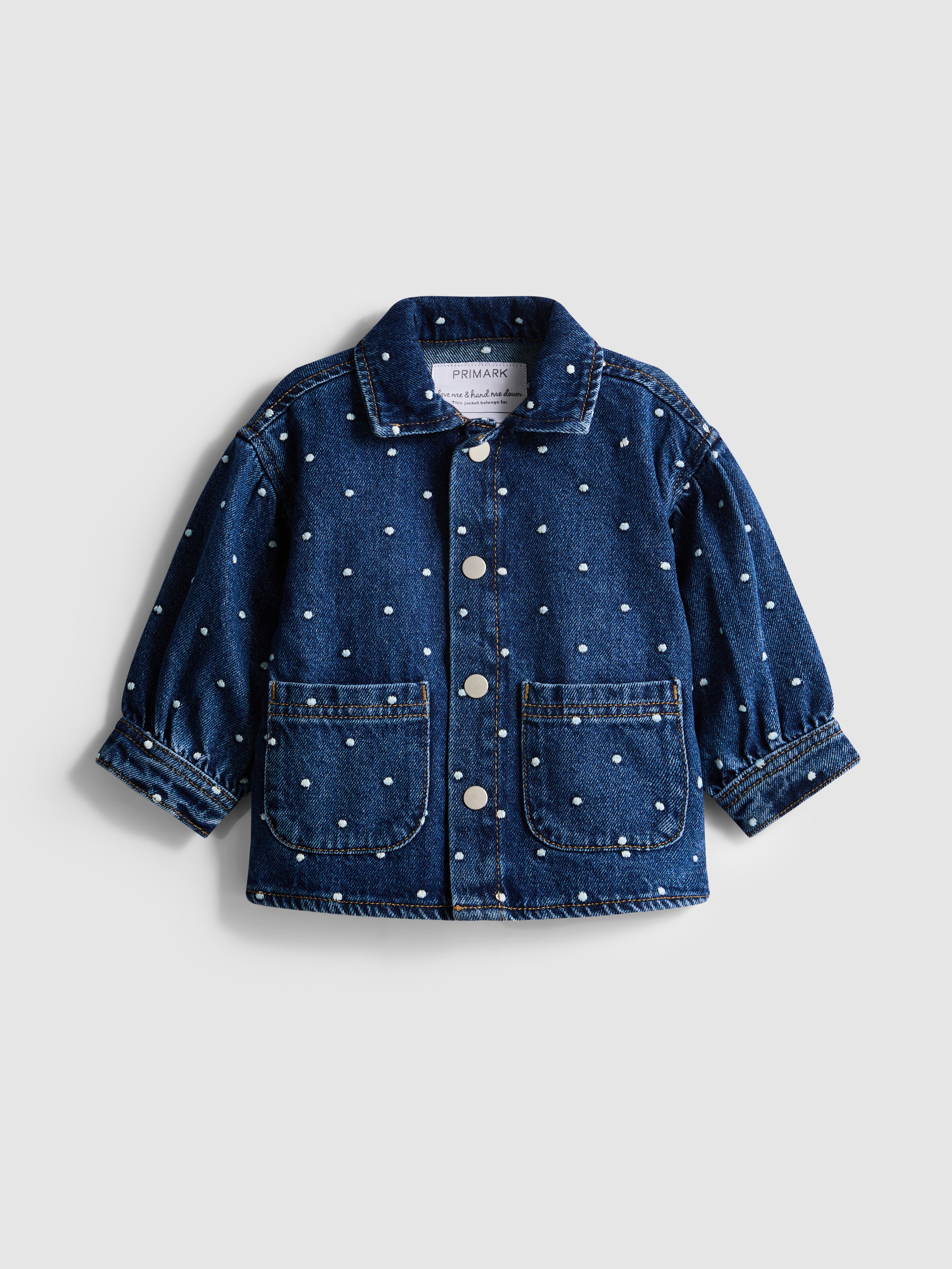 0-36mths | Polka Dot Denim Jacket