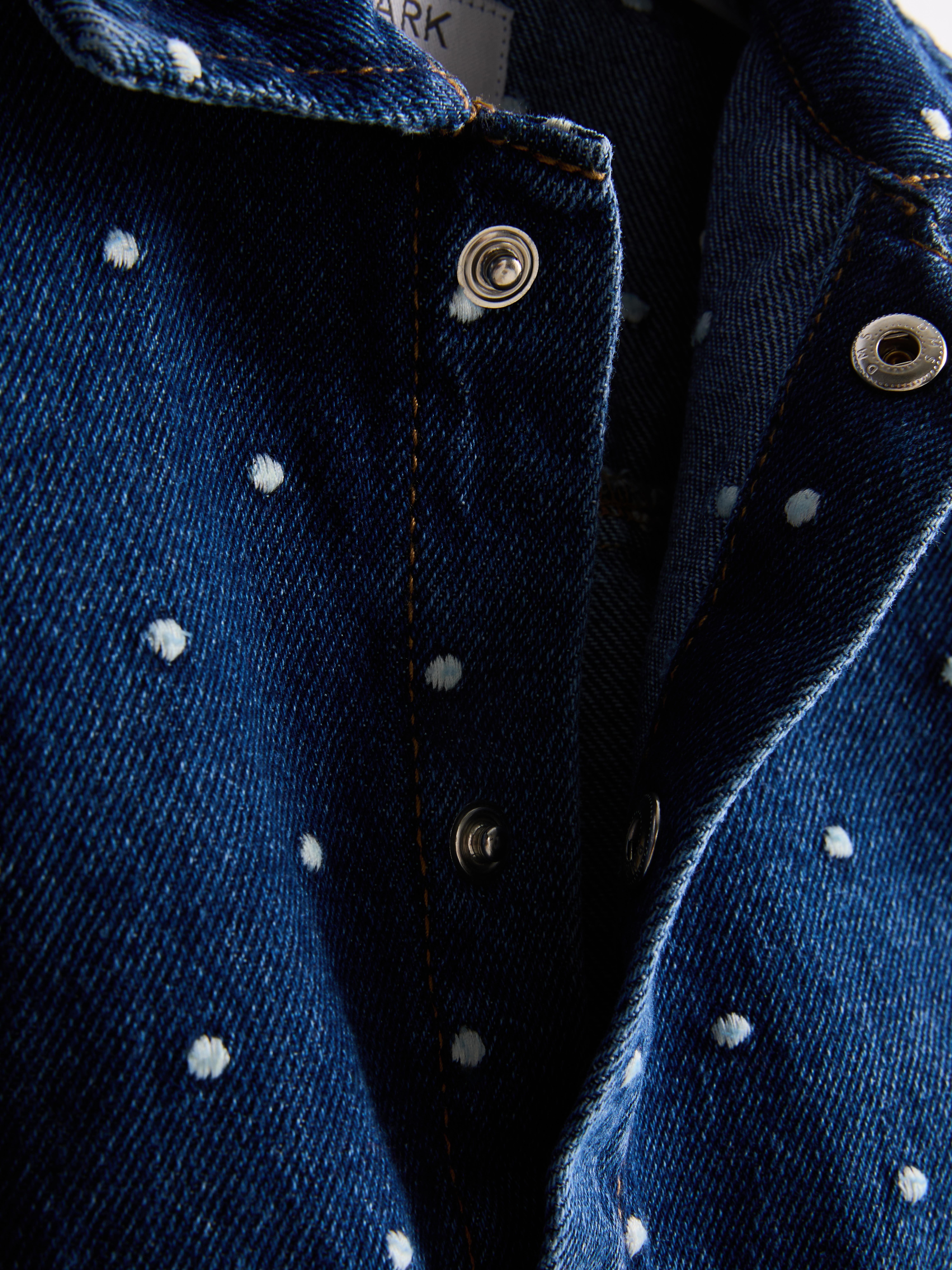 0-36mths | Polka Dot Denim Jacket