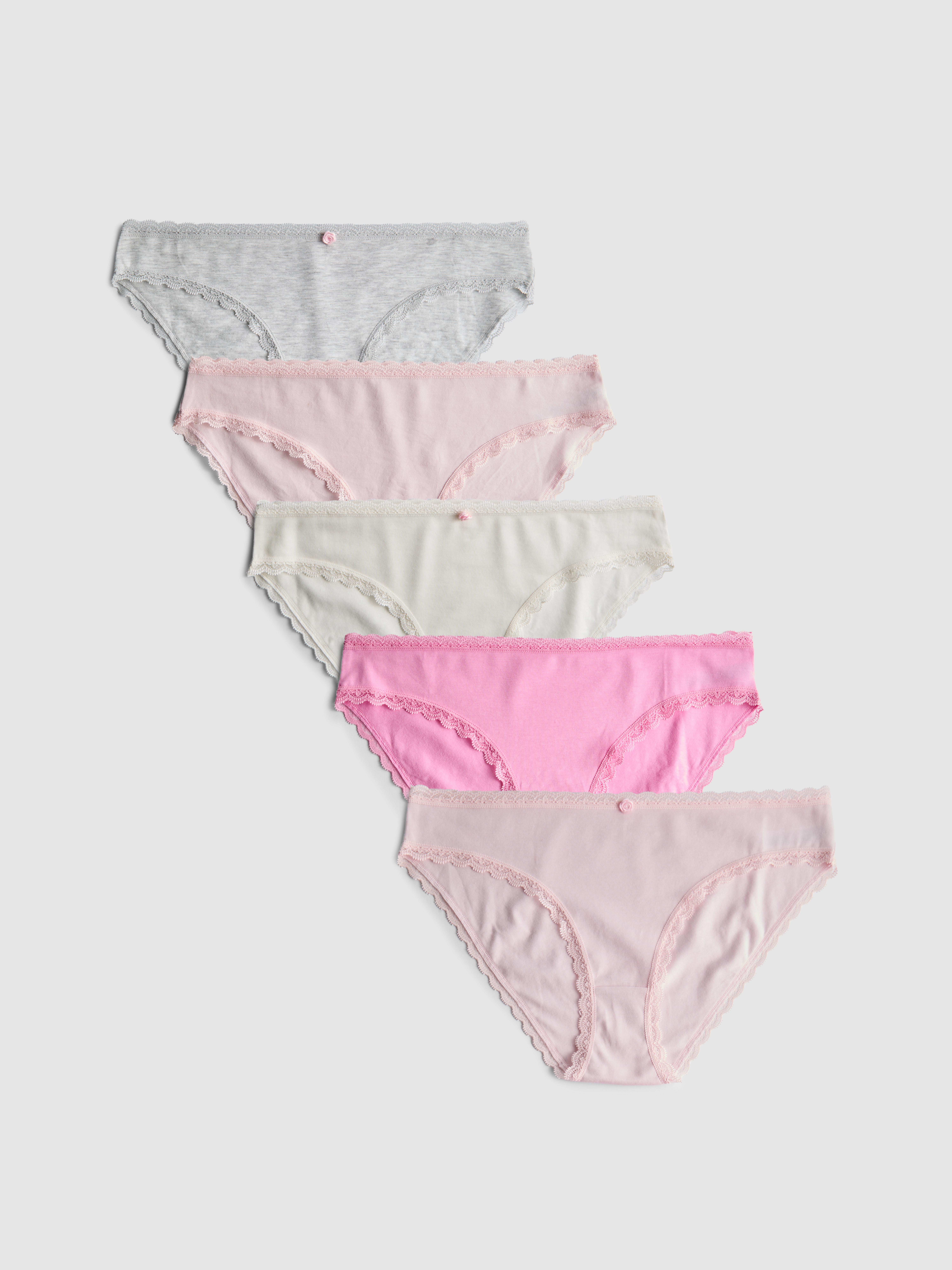 Mini-Slips mit hohem Baumwollanteil, 5er-Pack