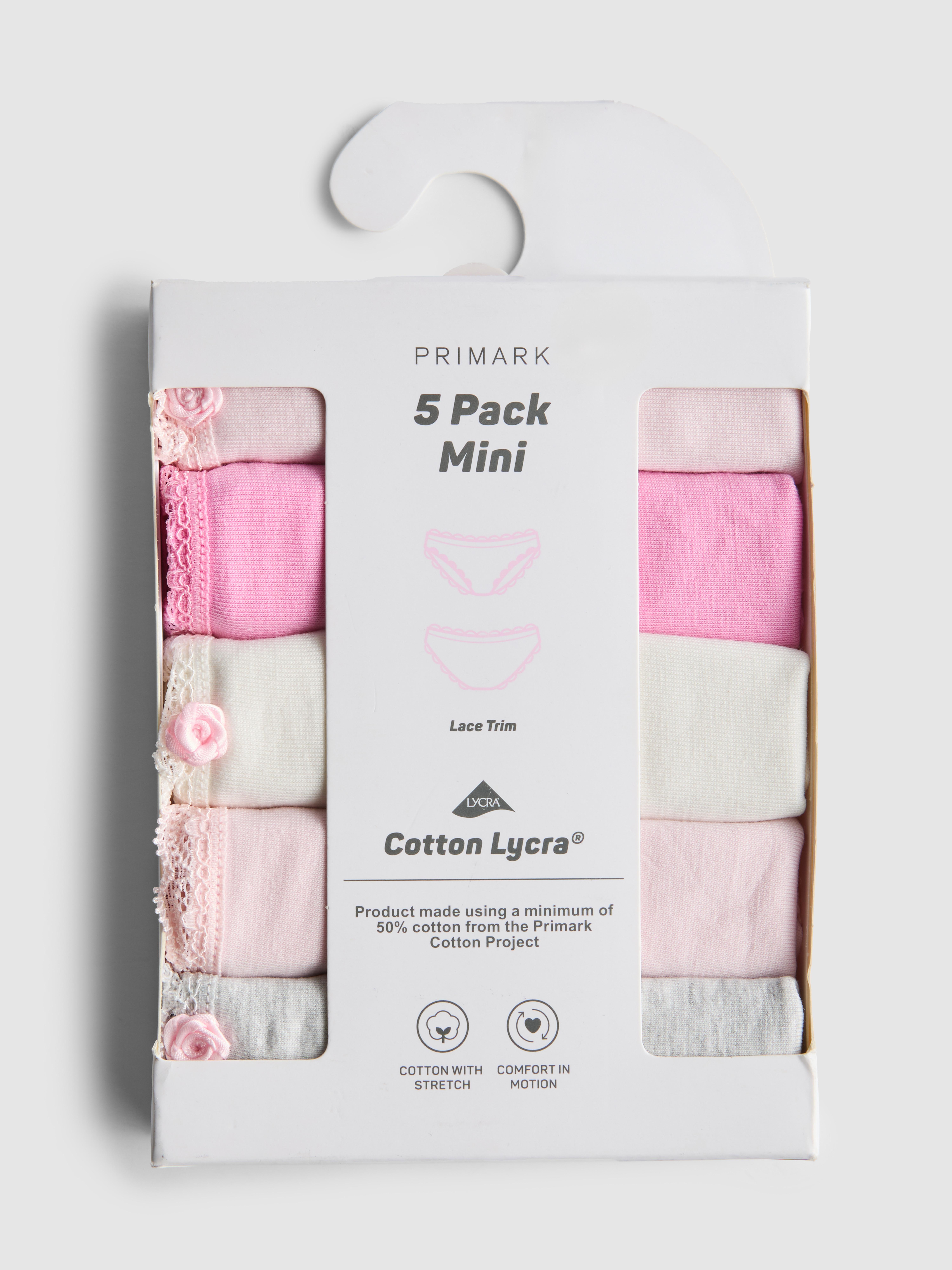 Mini-Slips mit hohem Baumwollanteil, 5er-Pack