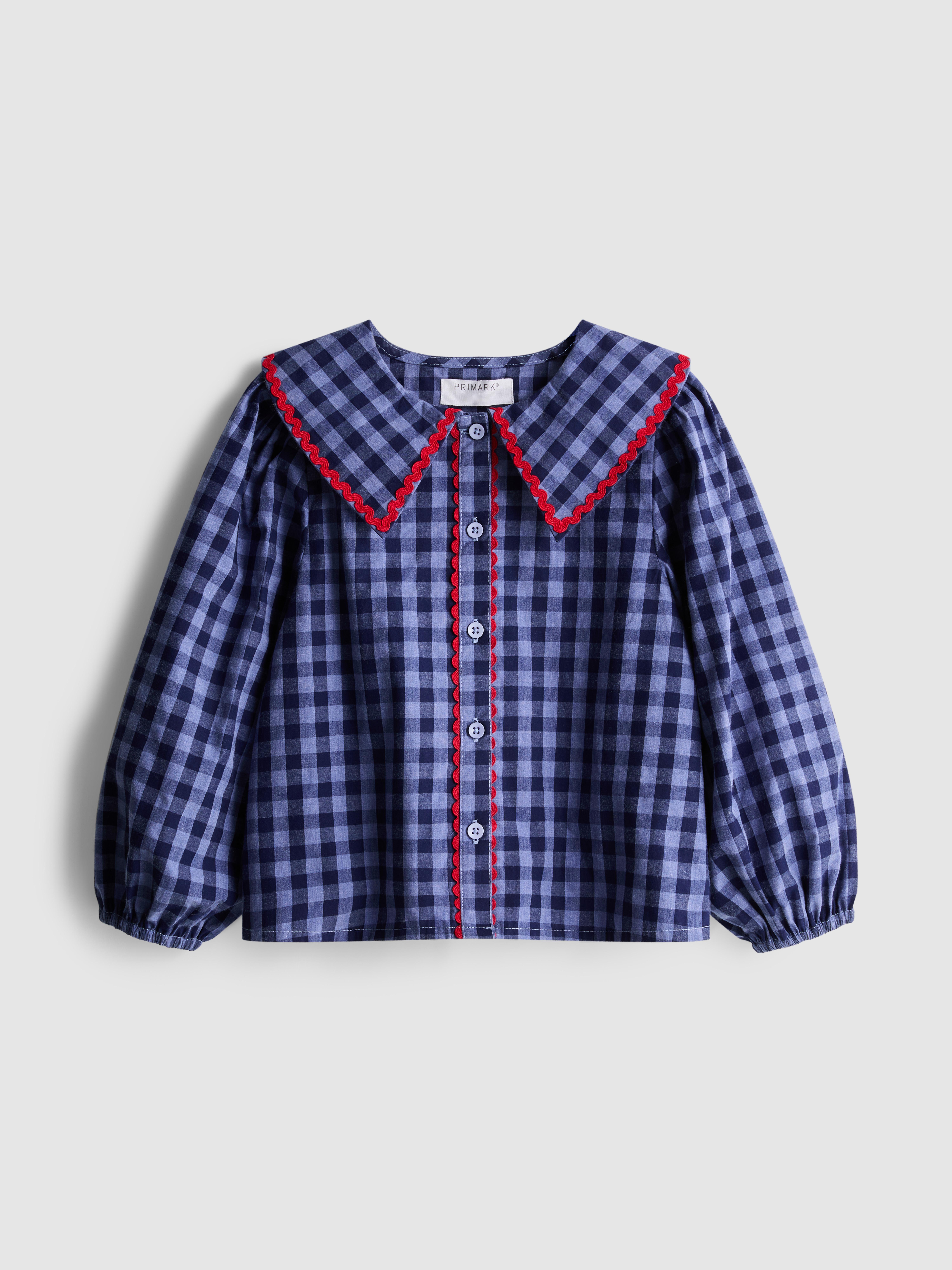 1,5-8 años | Blusa a cuadros vichy en zigzag