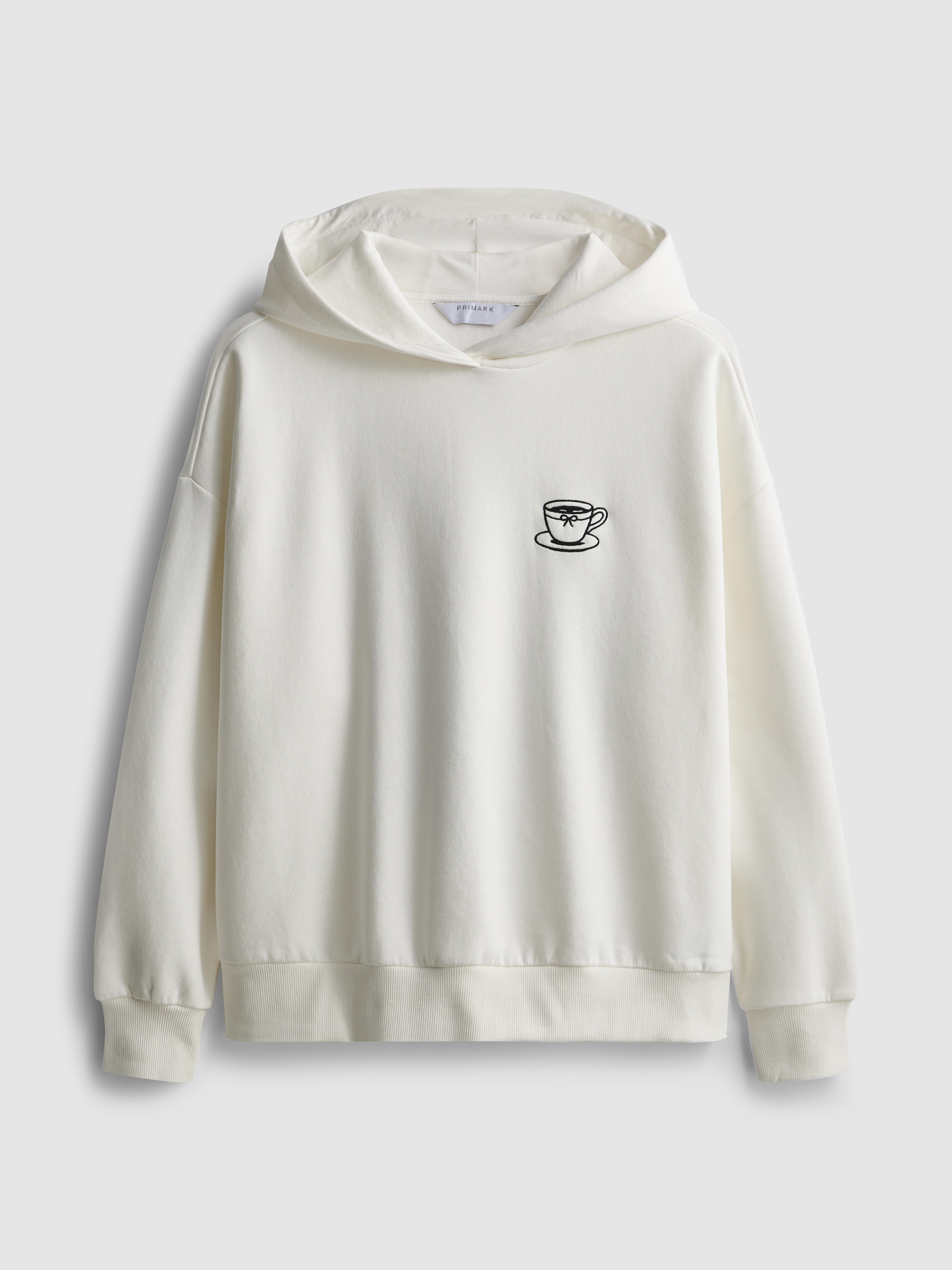 Cotton Blend Coffee Hoodie