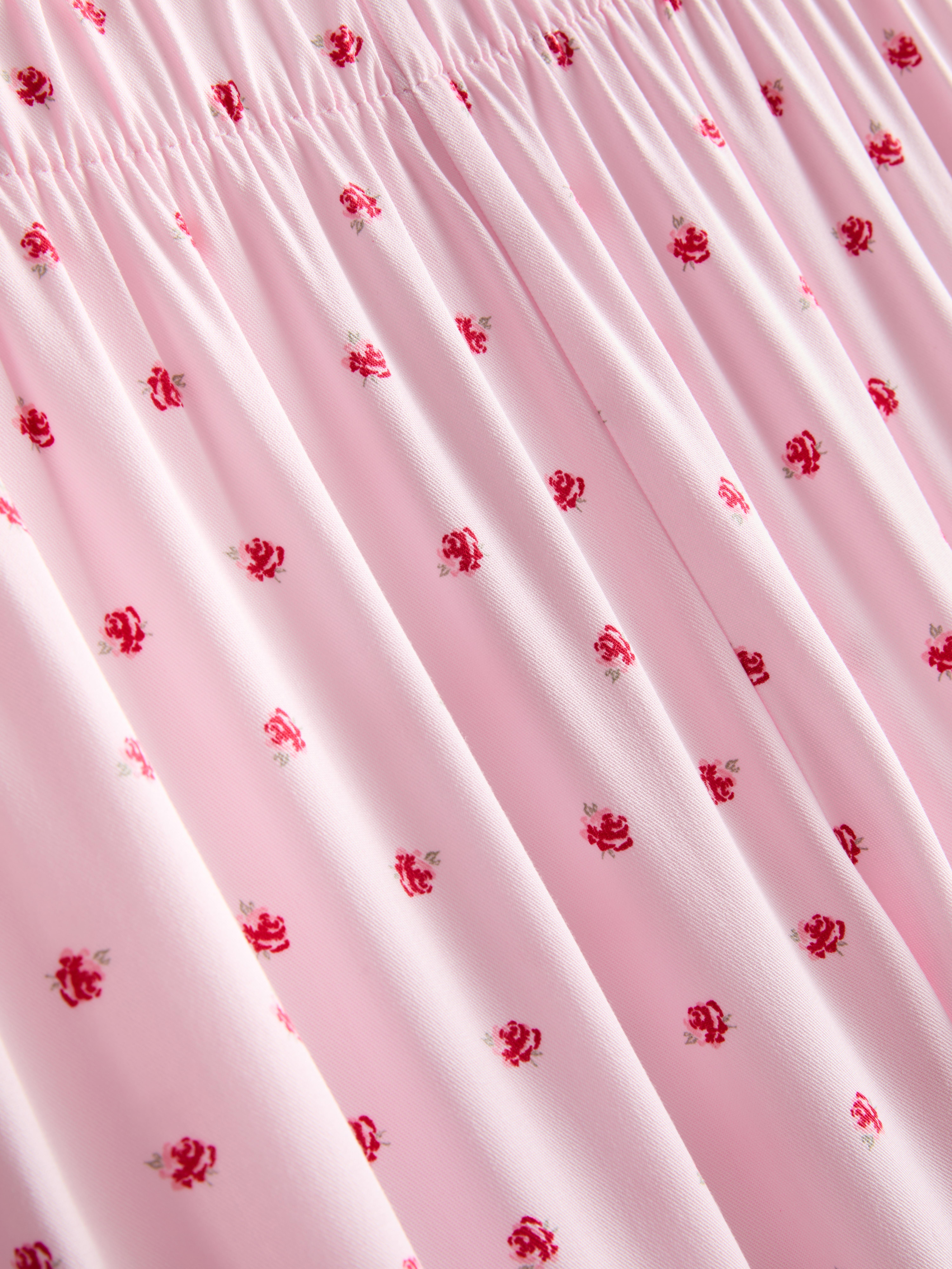 Women's Light Pink Twill Boyfriend Pajamas