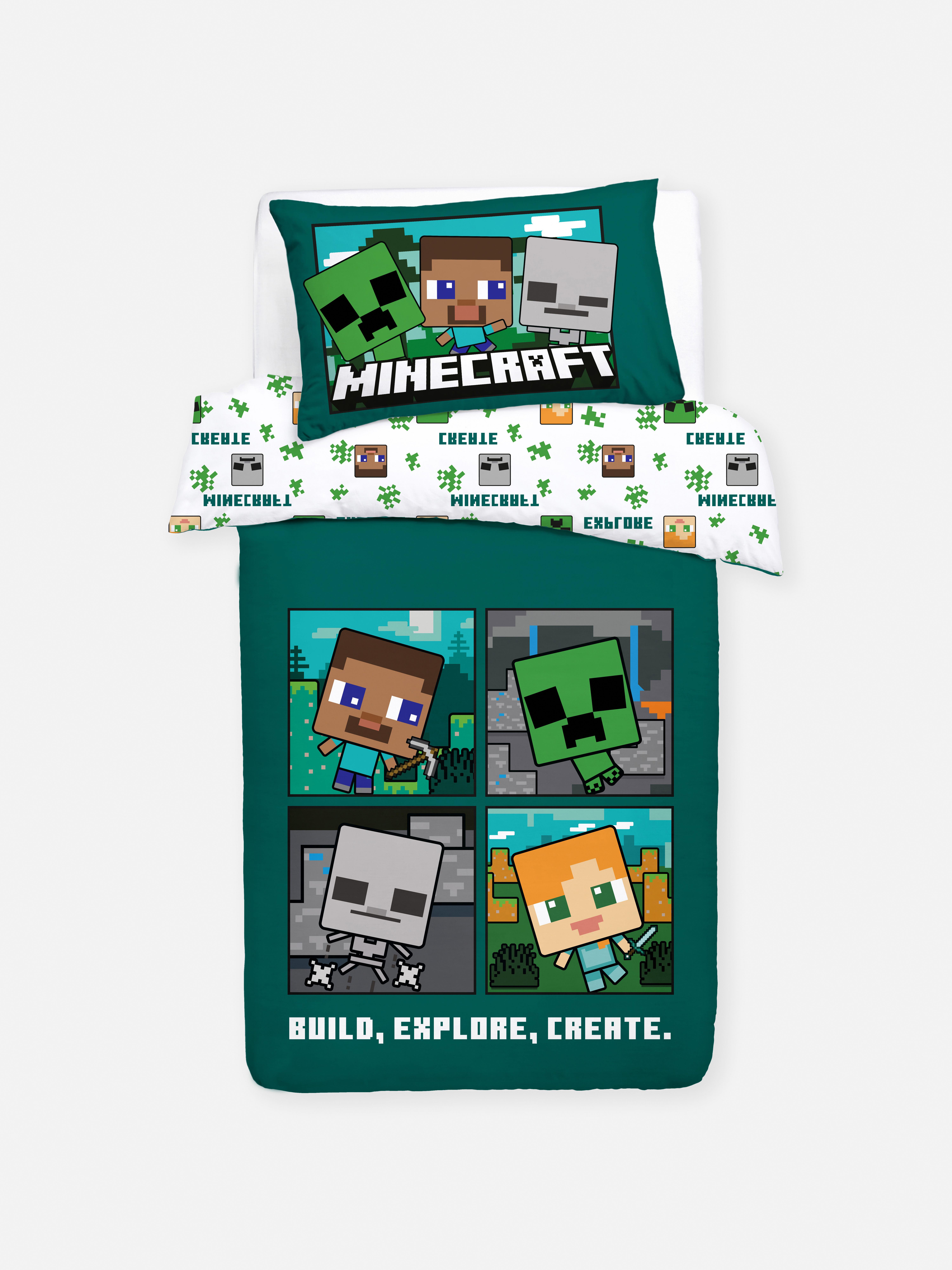 Parure de lit simple Minecraft