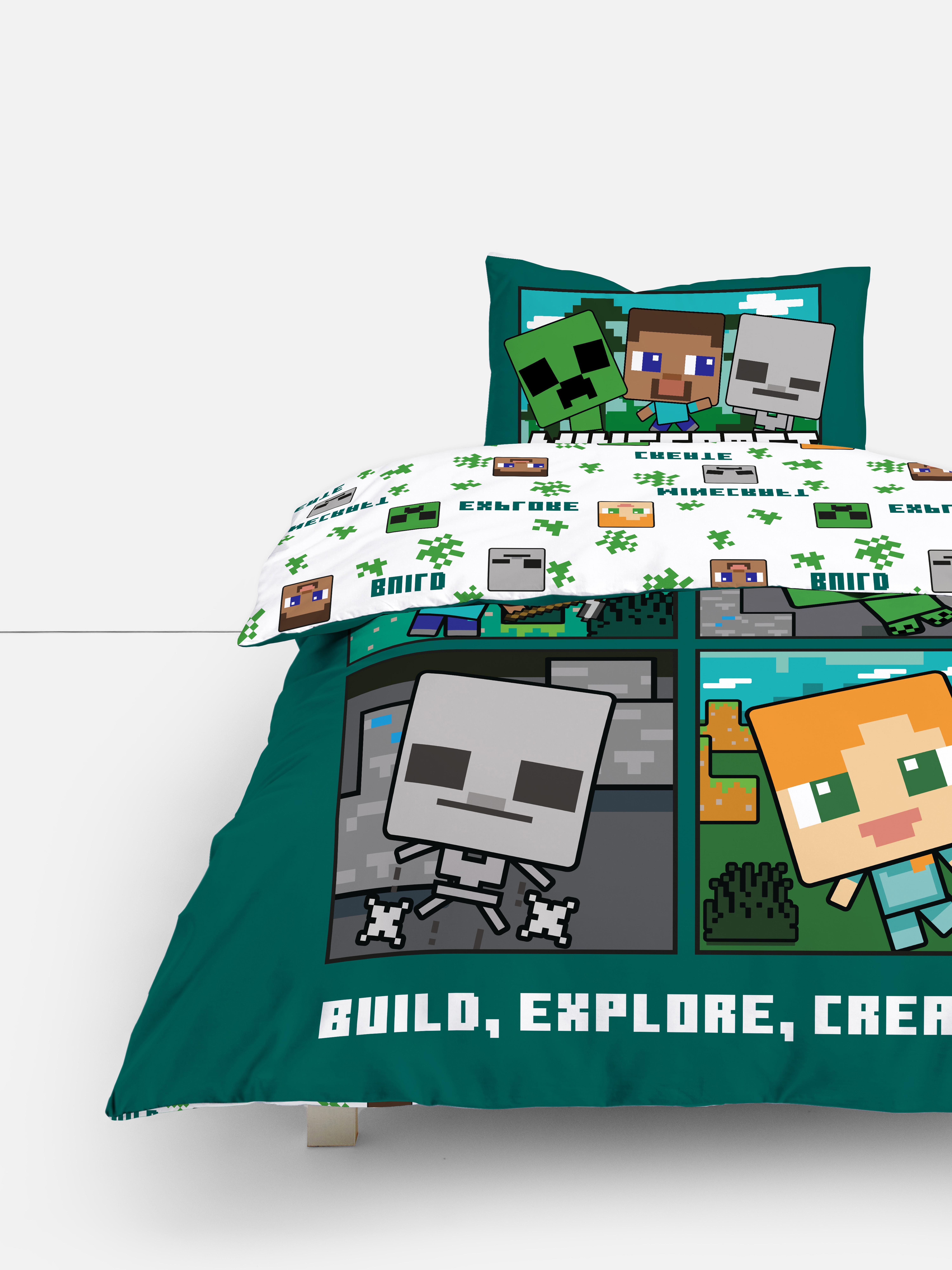 „Minecraft“ Bettwäscheset, Einzelbett